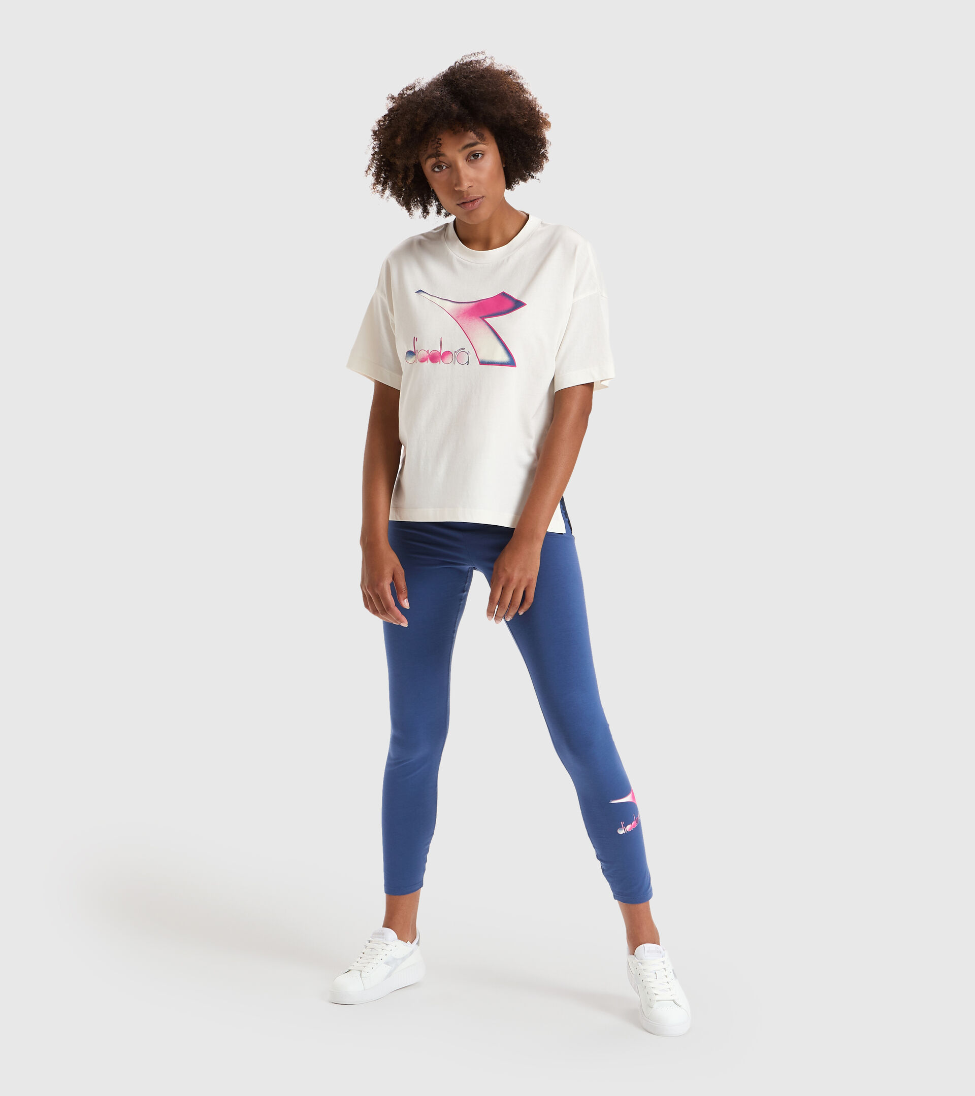 Sporthose - Damen L.LEGGINGS LUSH BIJOU BLAU - Diadora