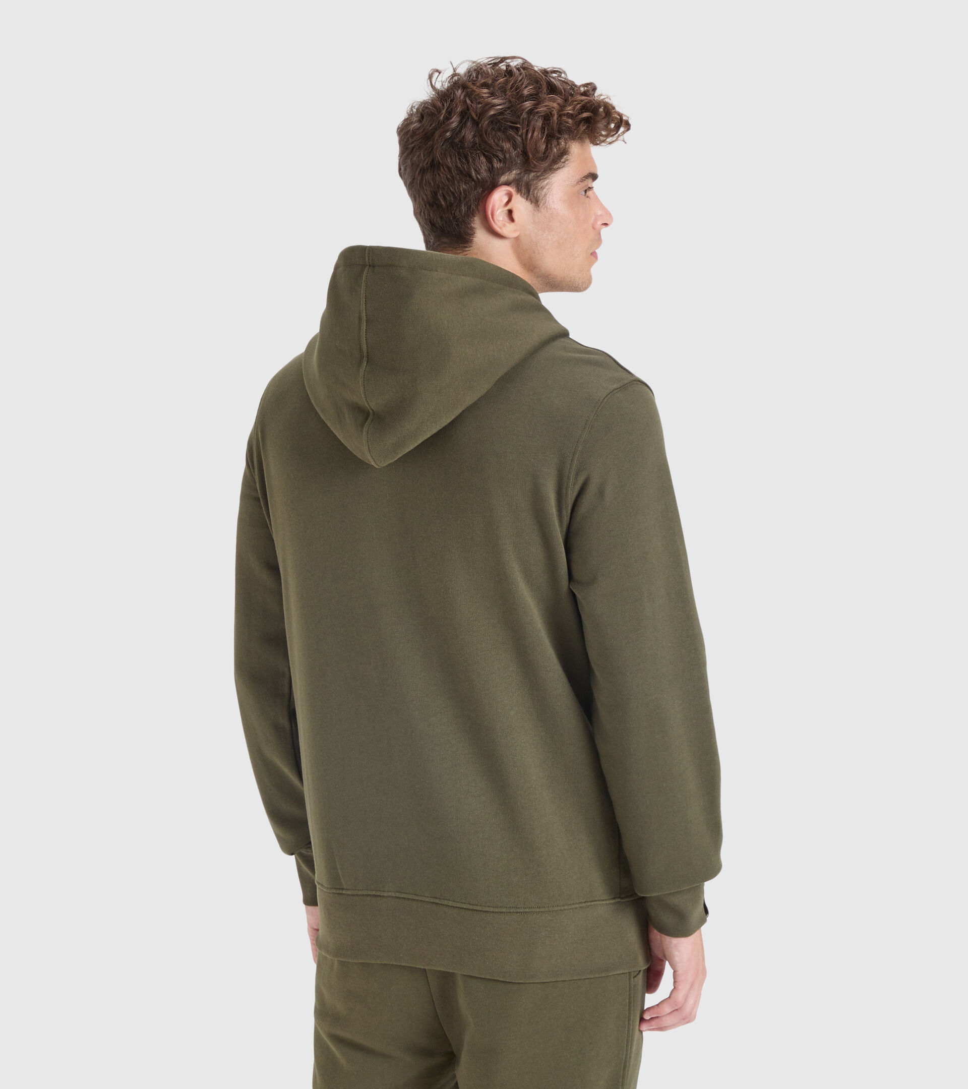 Sweat-shirt à capuche - Homme HOODIE FZ MII FORET NOIRE - Diadora