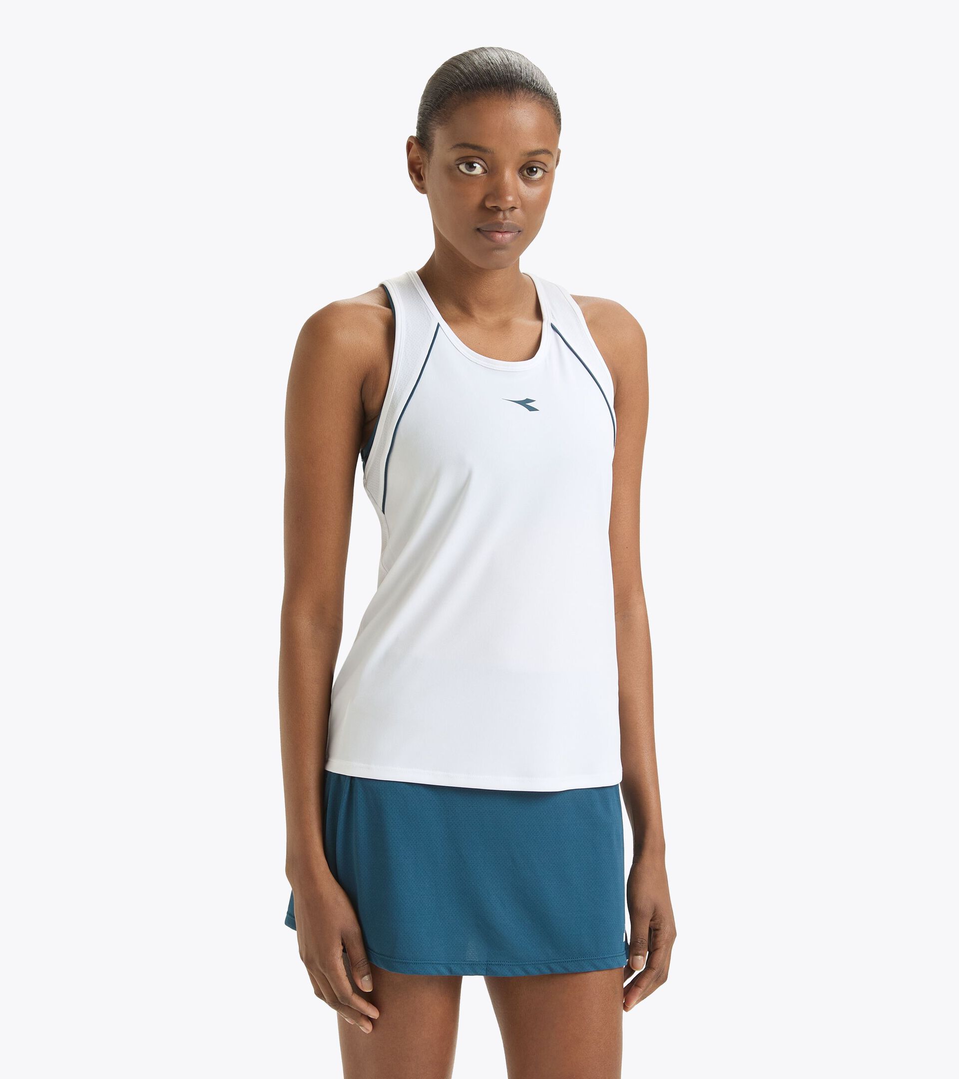 Tennis-Tanktop mit Ringerrücken - Damen
 L. TANK CORE STRAHLEND WEISSE - Diadora