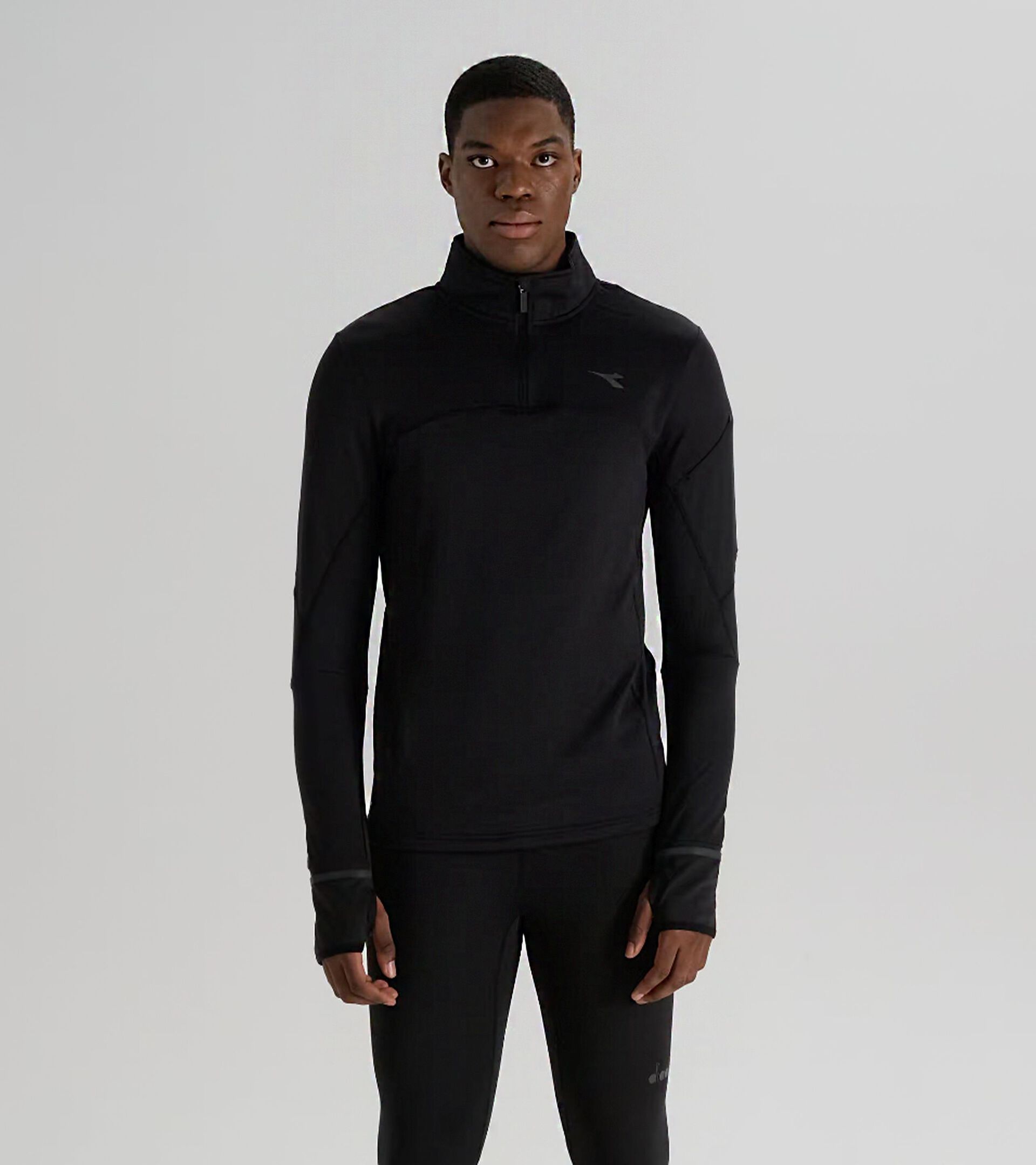Thermal shirt - Men WARM UP WINTER PROTECTION BLACK - Diadora
