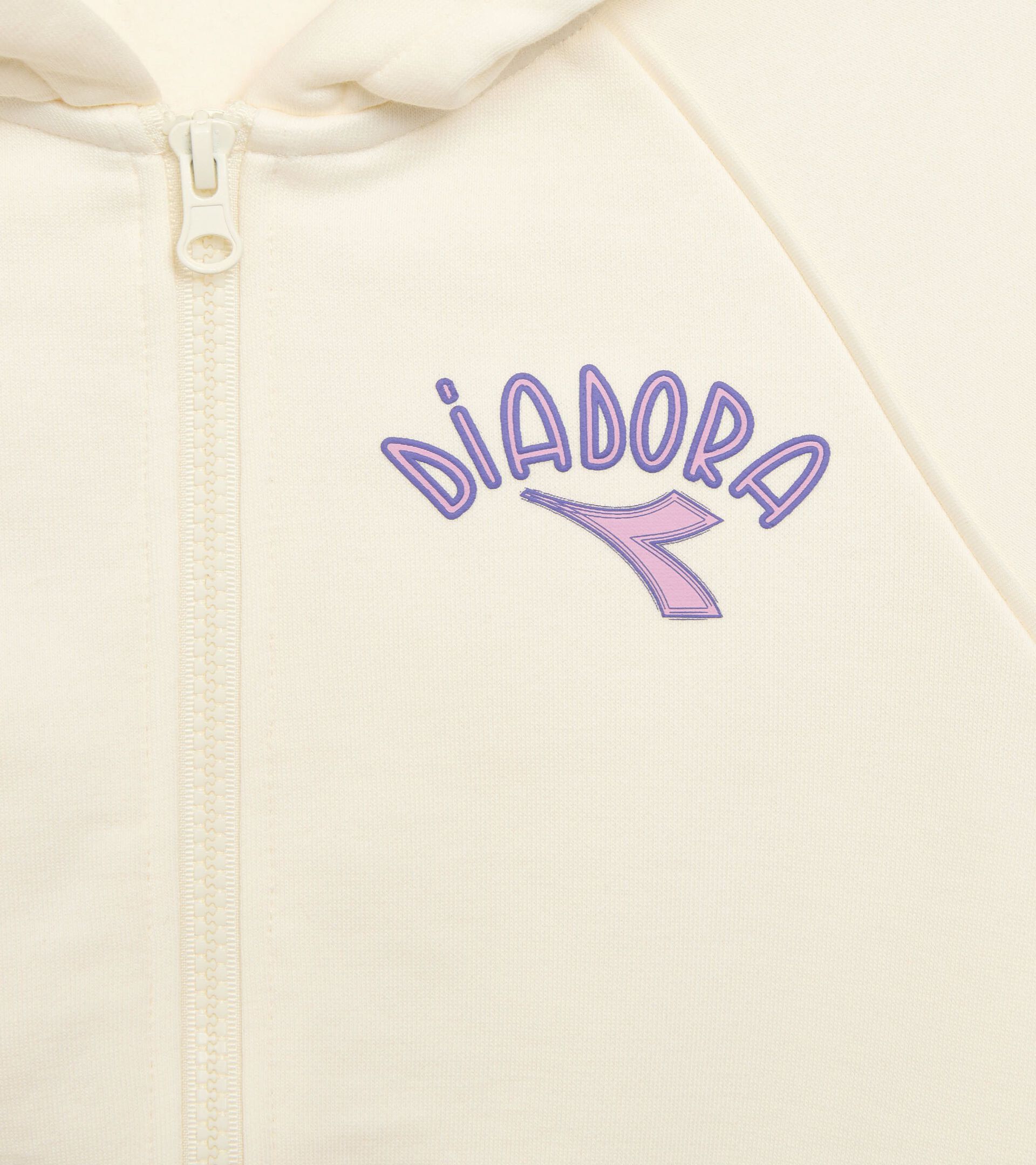 Survêtement deux pièces - Ado fille
 JG. TRACKSUIT HD FZ LOGO (BR) BLANC GARDENIA - Diadora