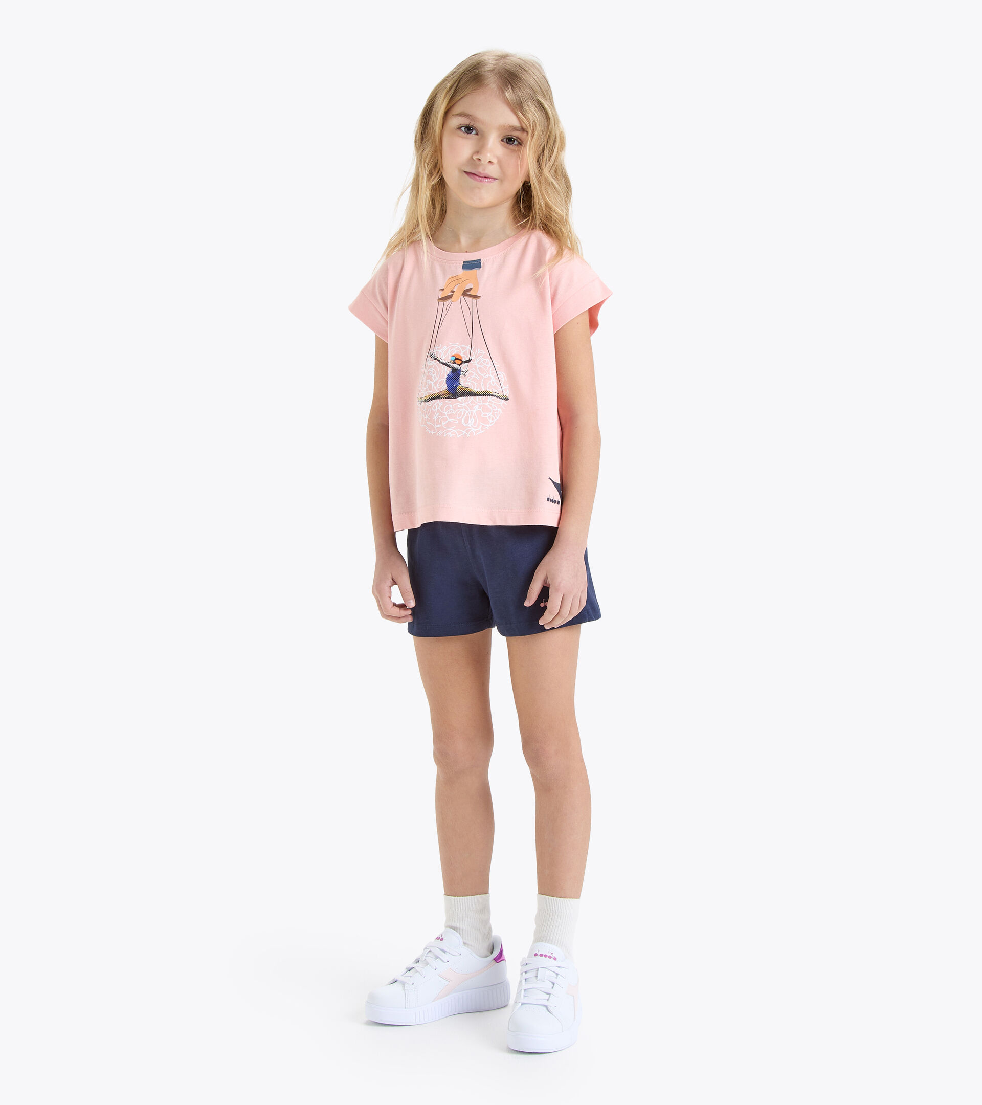 Ensemble - Fille JG.SET SS SPORT ART PECHE MELBA - Diadora