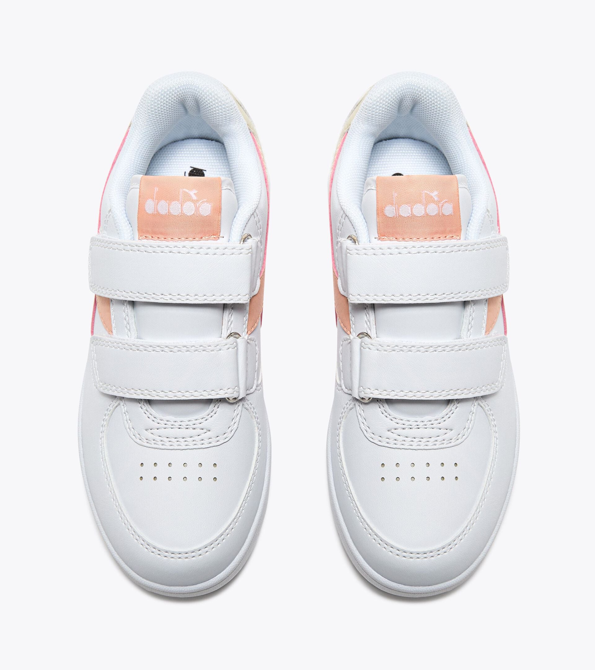 Sports shoes - Kids 4-8 years RAPTOR LOW PS WHITE/PEACH PARFAIT - Diadora