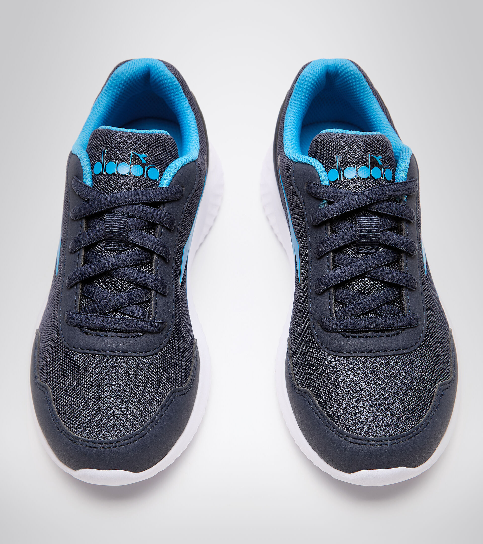 Junior lace-up running shoe - Unisex ROBIN 3 JR BLUE CORSAIR/DRESDEN BLUE - Diadora