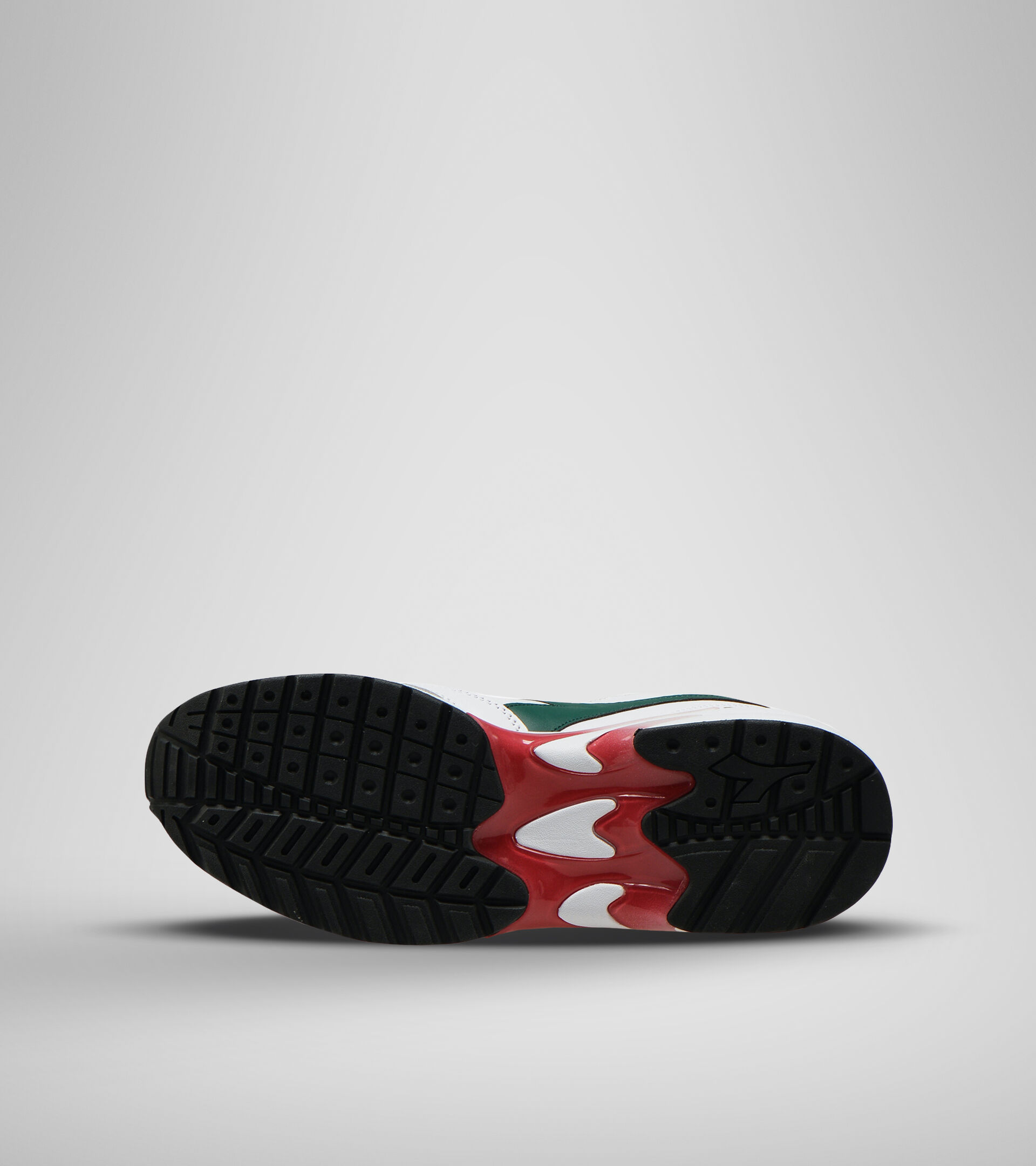 Sports shoe - Unisex DISTANCE 280 LEATHER WHITE/GREEN EVERGREEN - Diadora