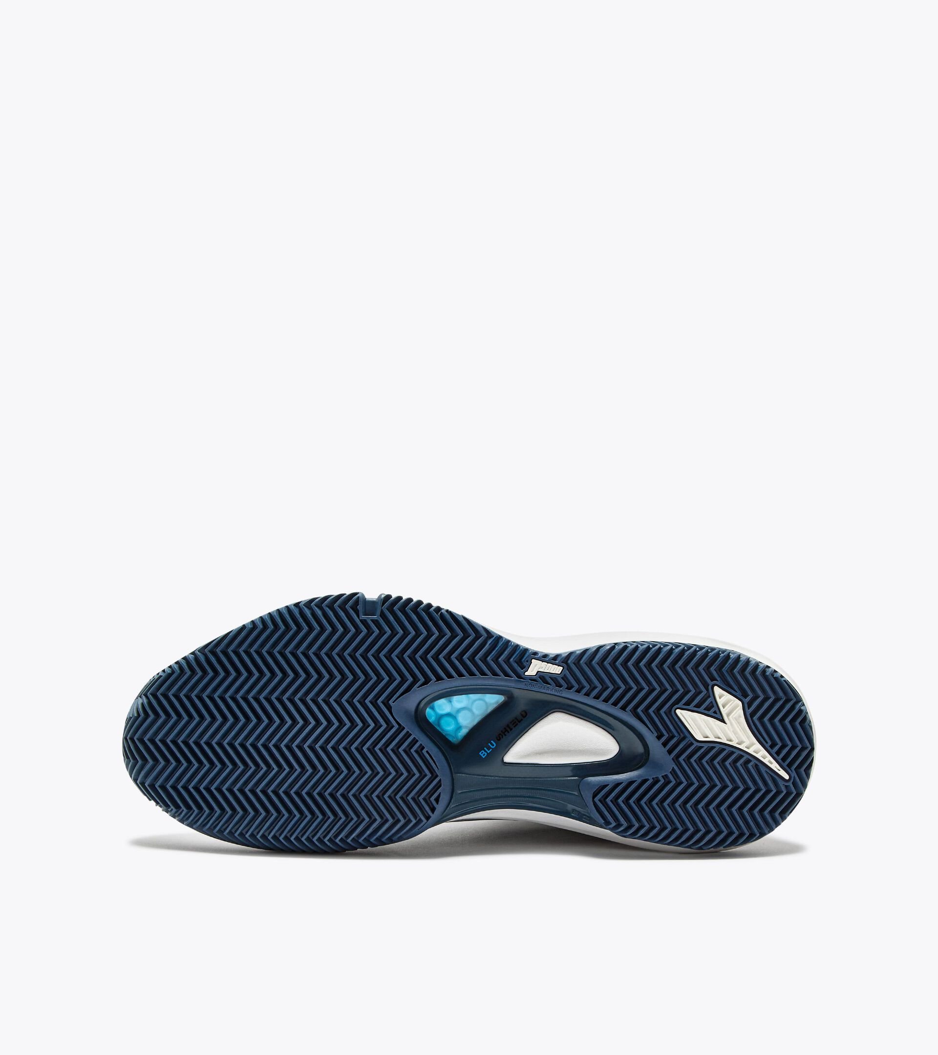 Tennis shoes for clay courts - Men SPEED BLUSHIELD FLY 4 + CLAY WHT/ENSIGN BL/MAROON BANNER - Diadora