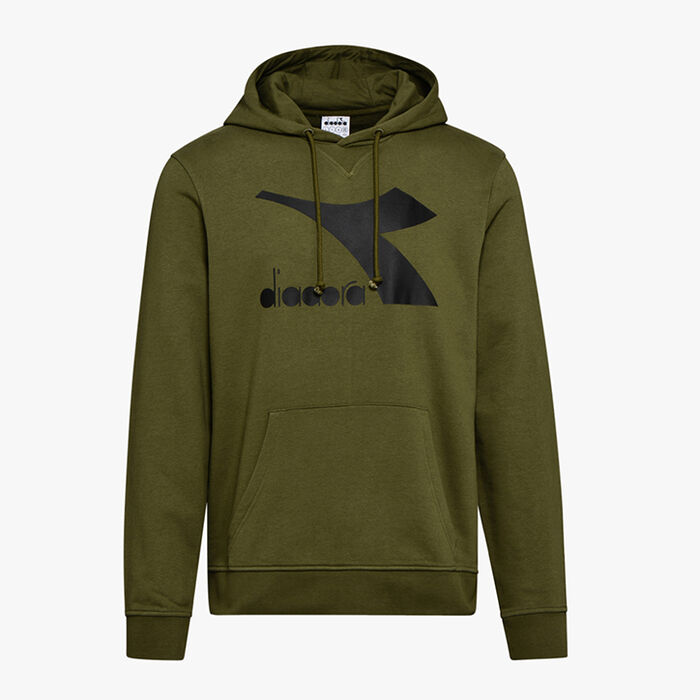 HOODIE SWEAT LOGO CHROMIA, WINTER MOSS, large