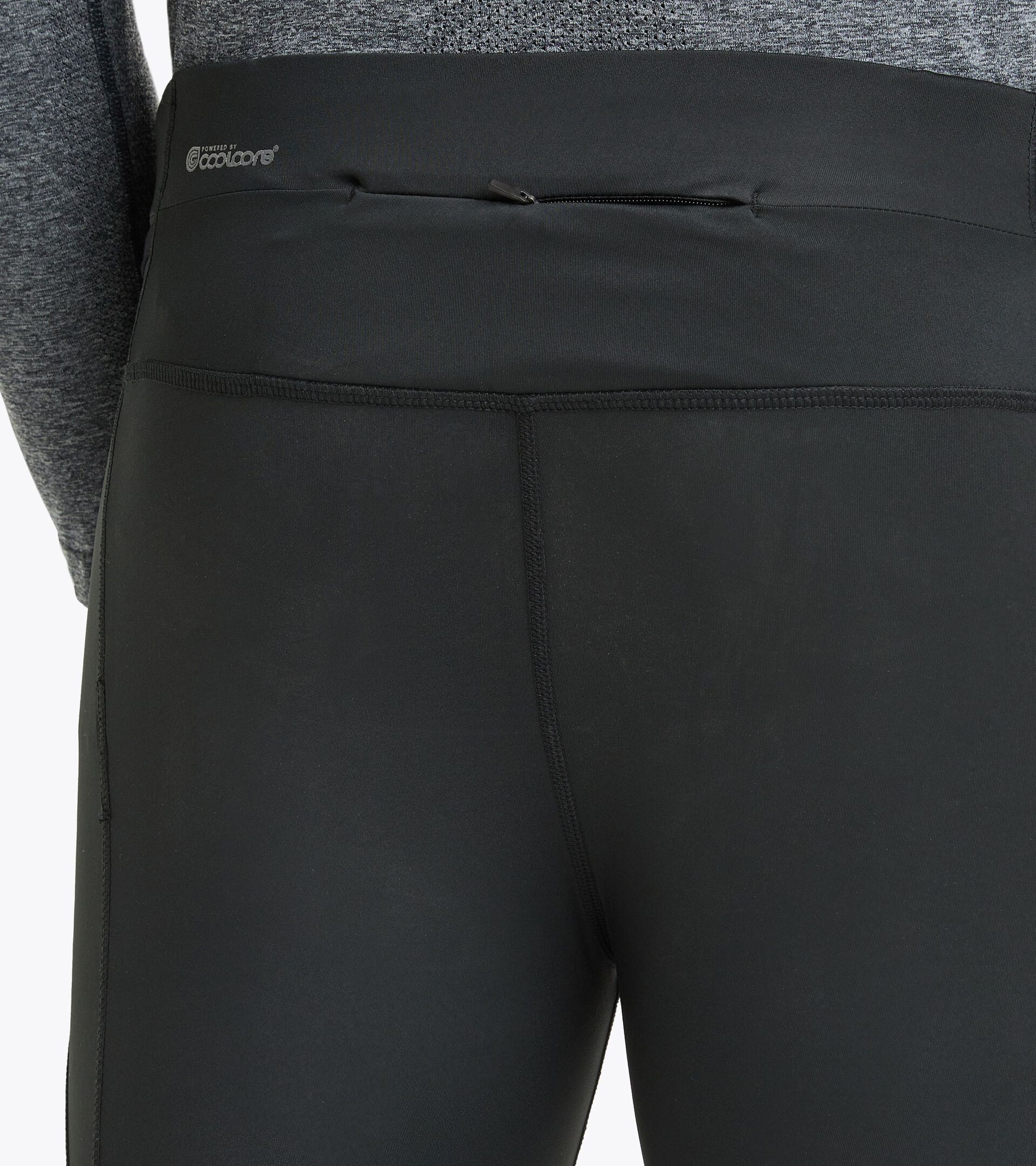 Sports leggings - Men RUN TIGHTS WINTER PROTECTION BLACK - Diadora