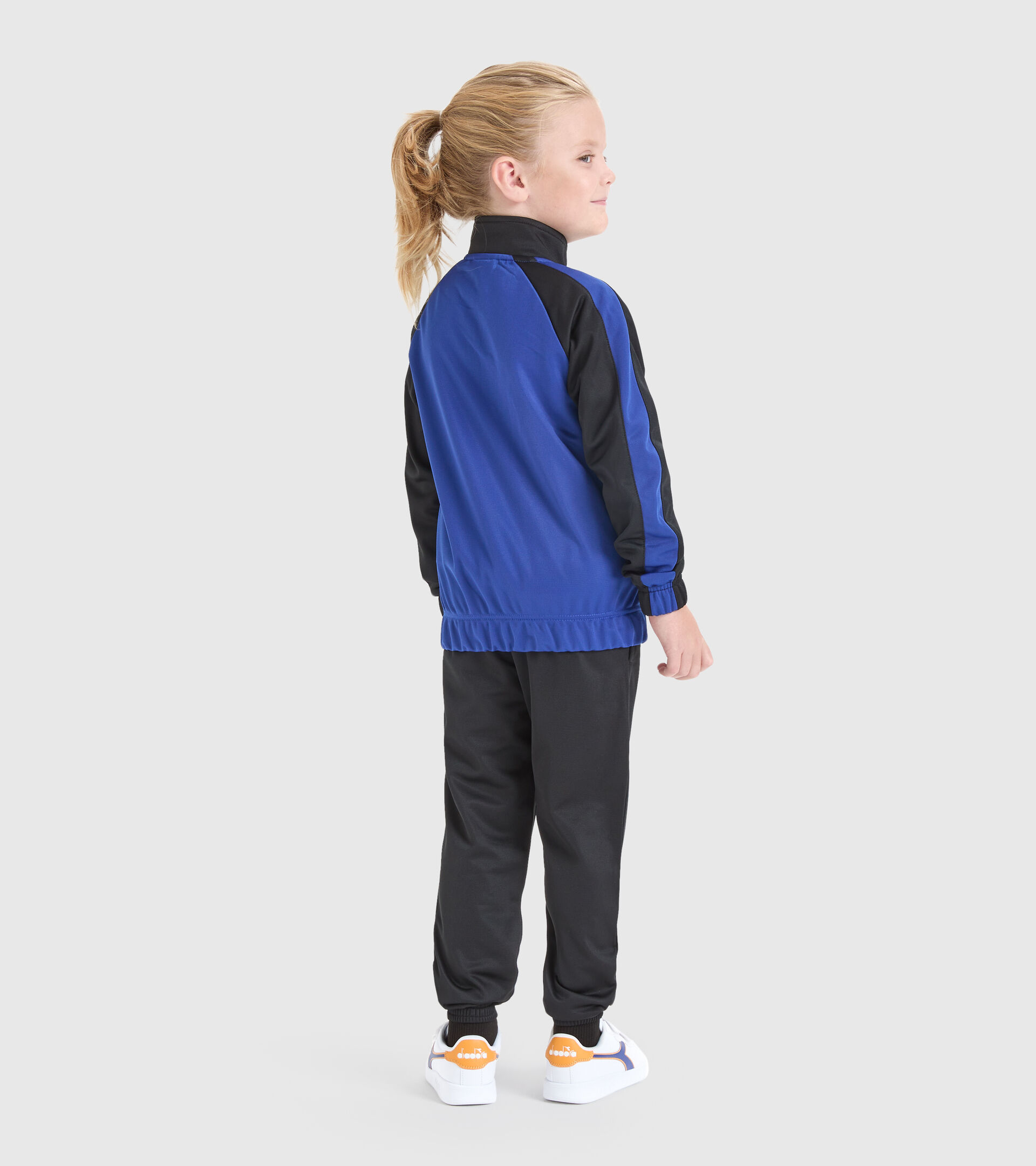 Trainingsanzug - Jungen JB.TRACKSUIT FZ TWISTER SCHWARZ - Diadora