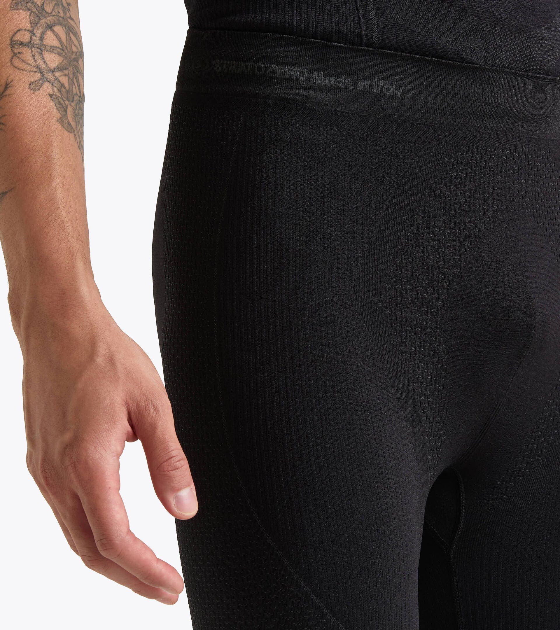 Mallas técnicas para correr§Made in Italy§Hombre TIGHTS STRATOZERO NEGRO - Diadora