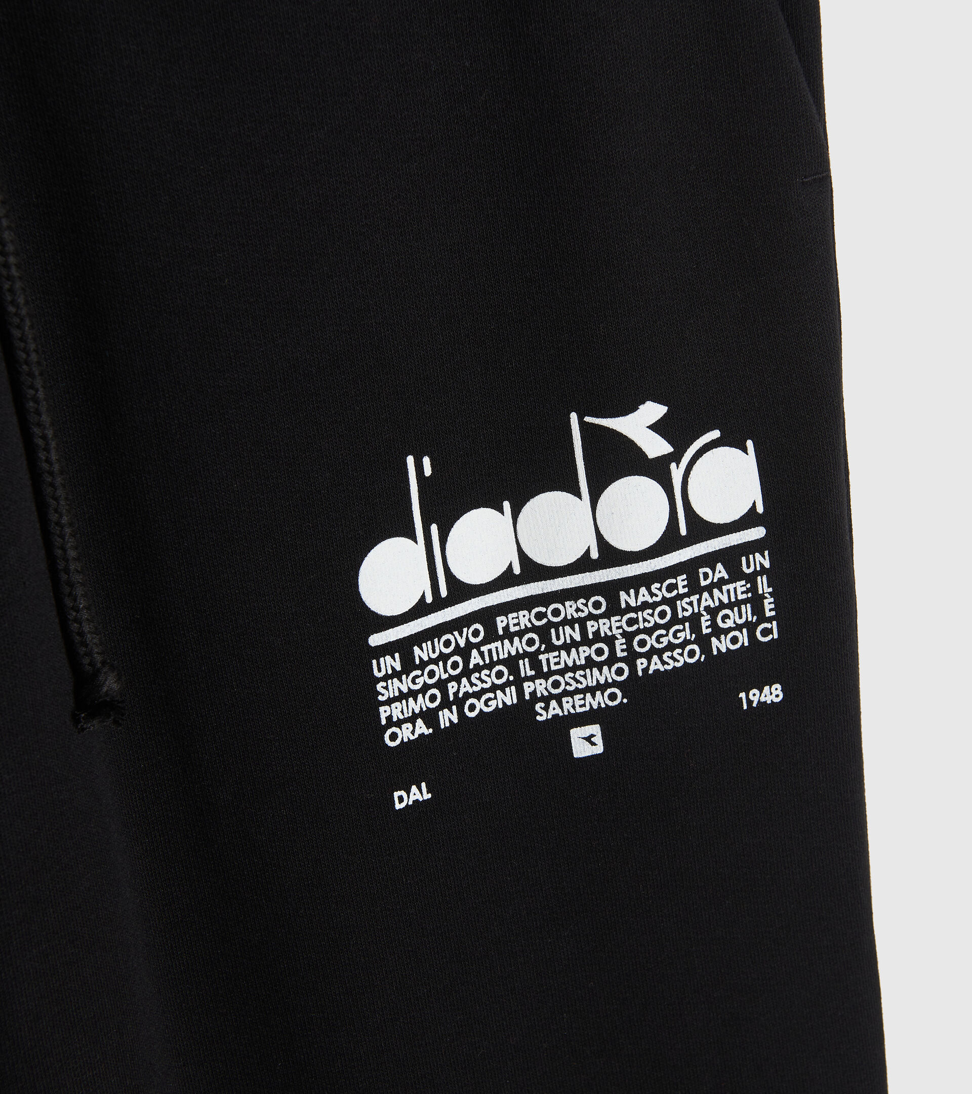 Organic cotton joggers - Unisex PANT MANIFESTO BLACK - Diadora