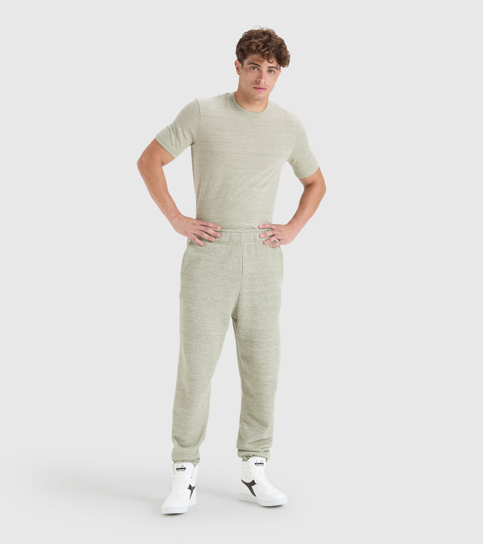 Sporthose - Unisex PANT MANIFESTO 2030 WUSTE SALBEI MELANGE - Diadora