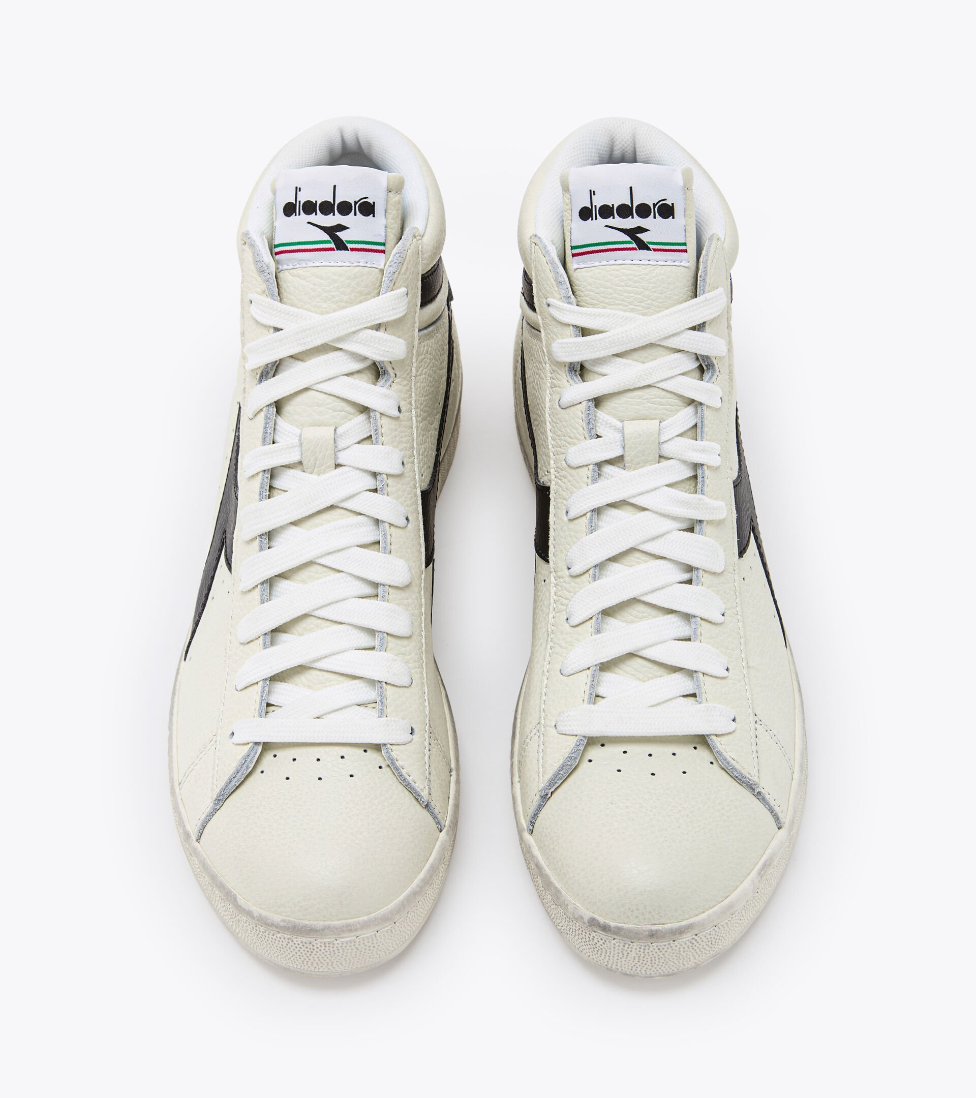 Sporty sneakers - Gender neutral GAME L HIGH WAXED WHITE/BLACK - Diadora