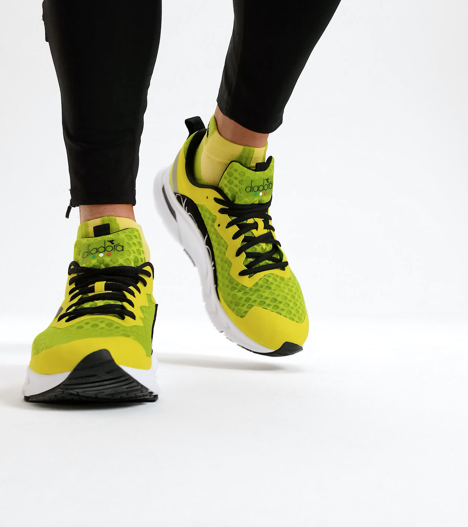 Scarpa da running - Uomo MYTHOS BLUSHIELD VOLO VERDE LIME/VERDE SORGENTE/NERO - Diadora
