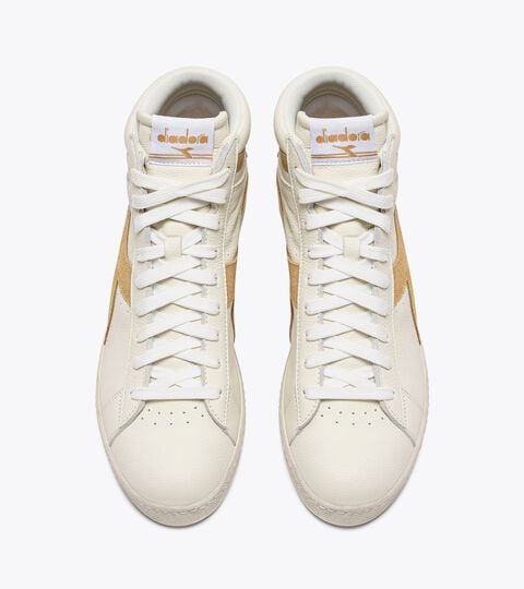 GAME L HIGH WAXED SUEDE POP, WHITE/LATTE Sporty sneakers - All-Gender GAME L HIGH WAXED SUEDE POP WHITE/LATTE - Diadora