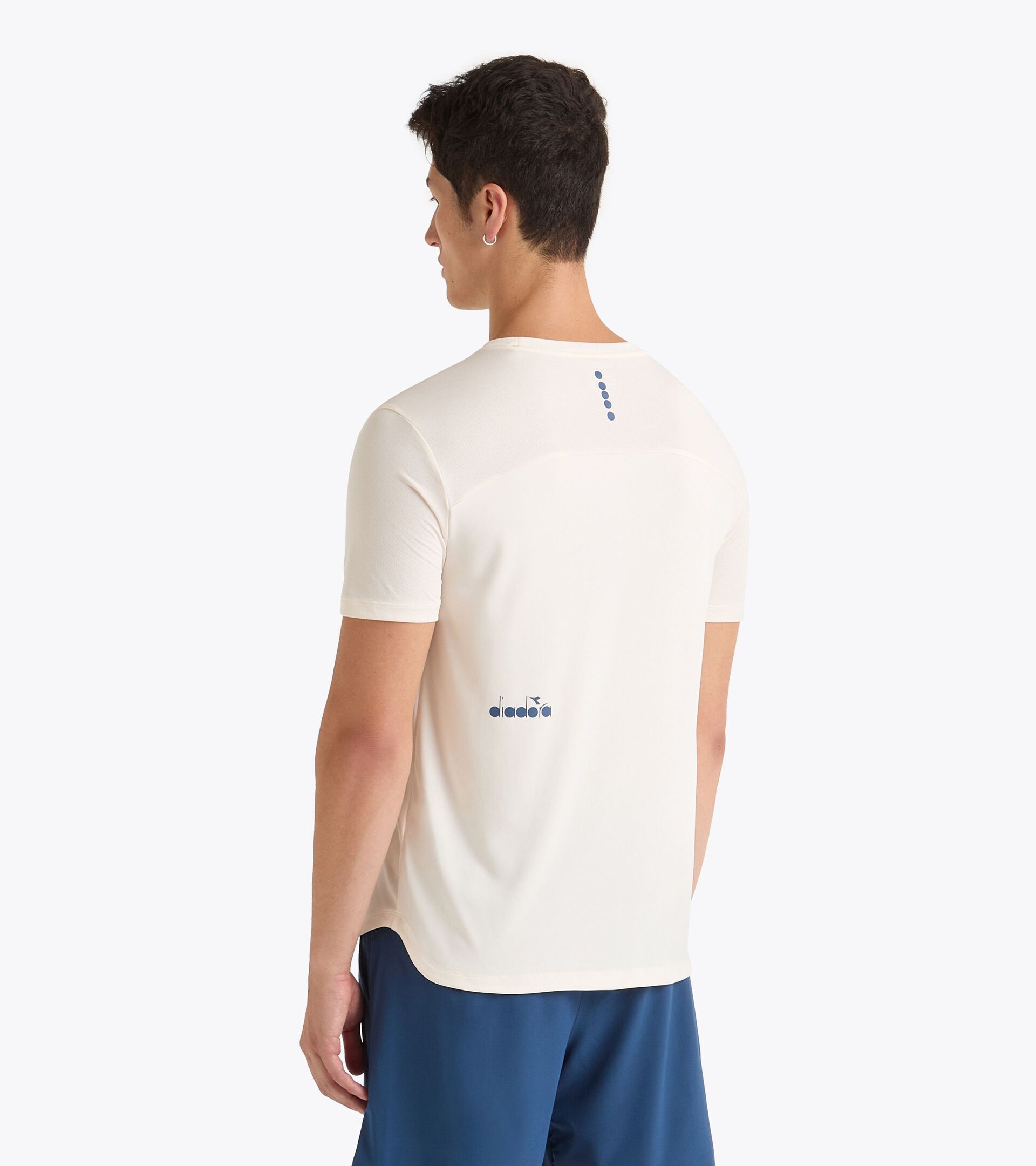 Tennis t-shirt - Men’s SS T-SHIRT TENNIS WHISPER WHITE - Diadora