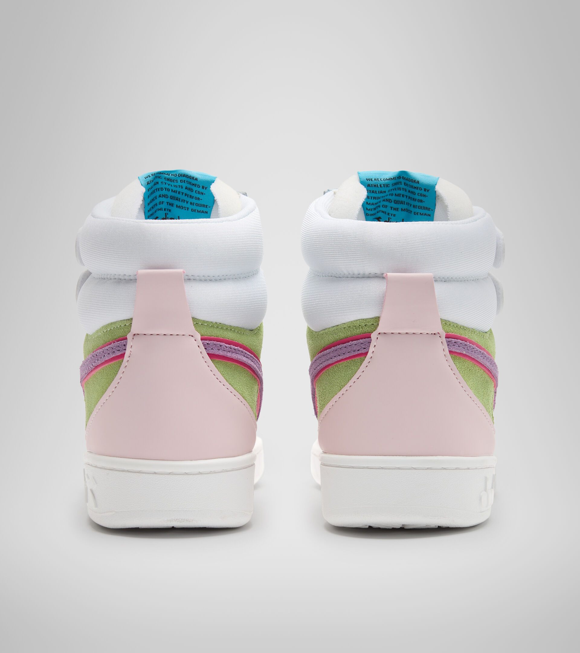 Sports shoes - Women MAGIC BASKET MID WN WHITE/POTPOURRI/BLUE GRASS - Diadora