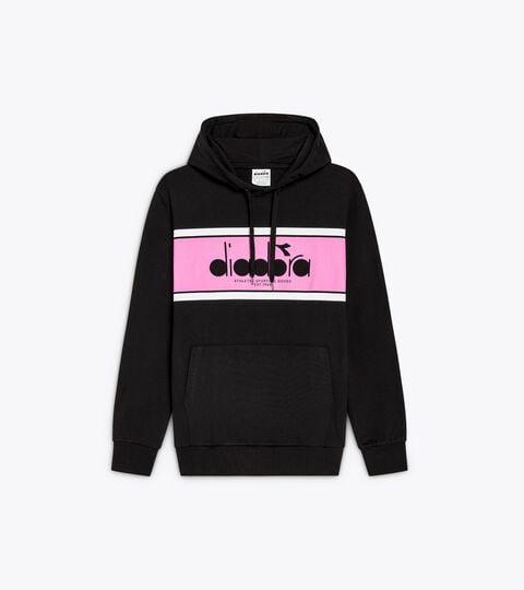HOODIE LOGO, WILD ROSA Sweatshirt mit Kapuze im Colorblock - alle Geschlechter HOODIE LOGO WILD ROSA - Diadora