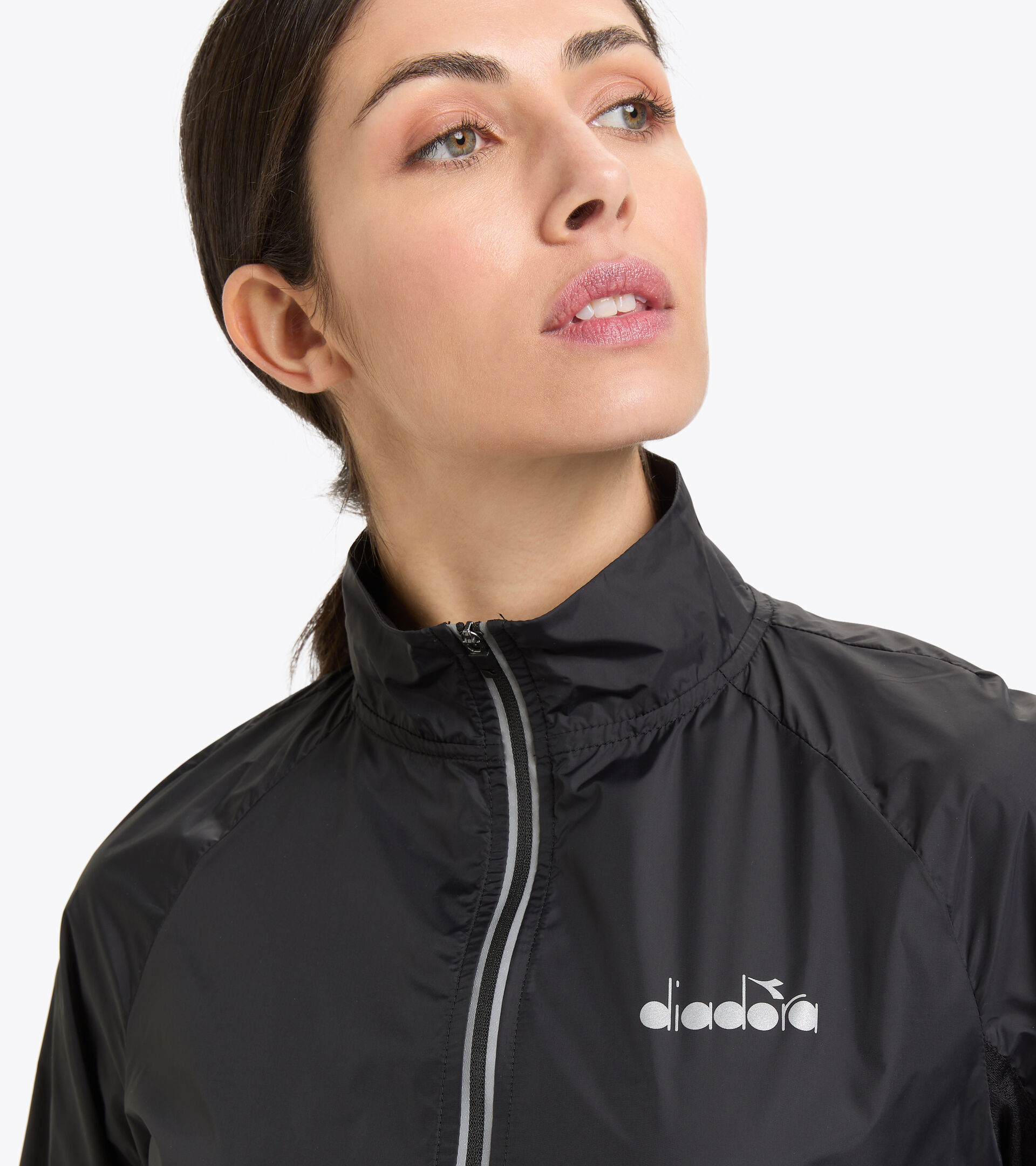 Winddichte Laufjacke - Damen L. PACKABLE WIND JACKET SCHWARZ - Diadora