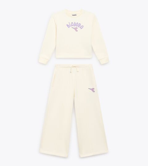 JG. TRACKSUIT (BR), BIANCO GARDENIA Conjunto de chándal - Niña/Adolescente JG. TRACKSUIT (BR) BIANCO GARDENIA - Diadora