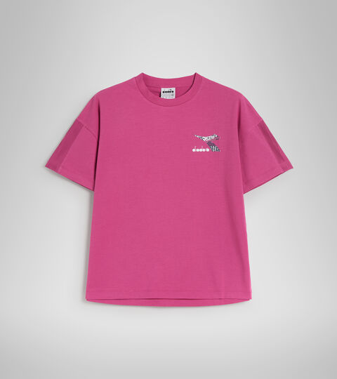 L.T-SHIRT SS FLOSS, PINK IBIS Cotton sports T-shirt - Women L.T-SHIRT SS FLOSS PINK IBIS - Diadora