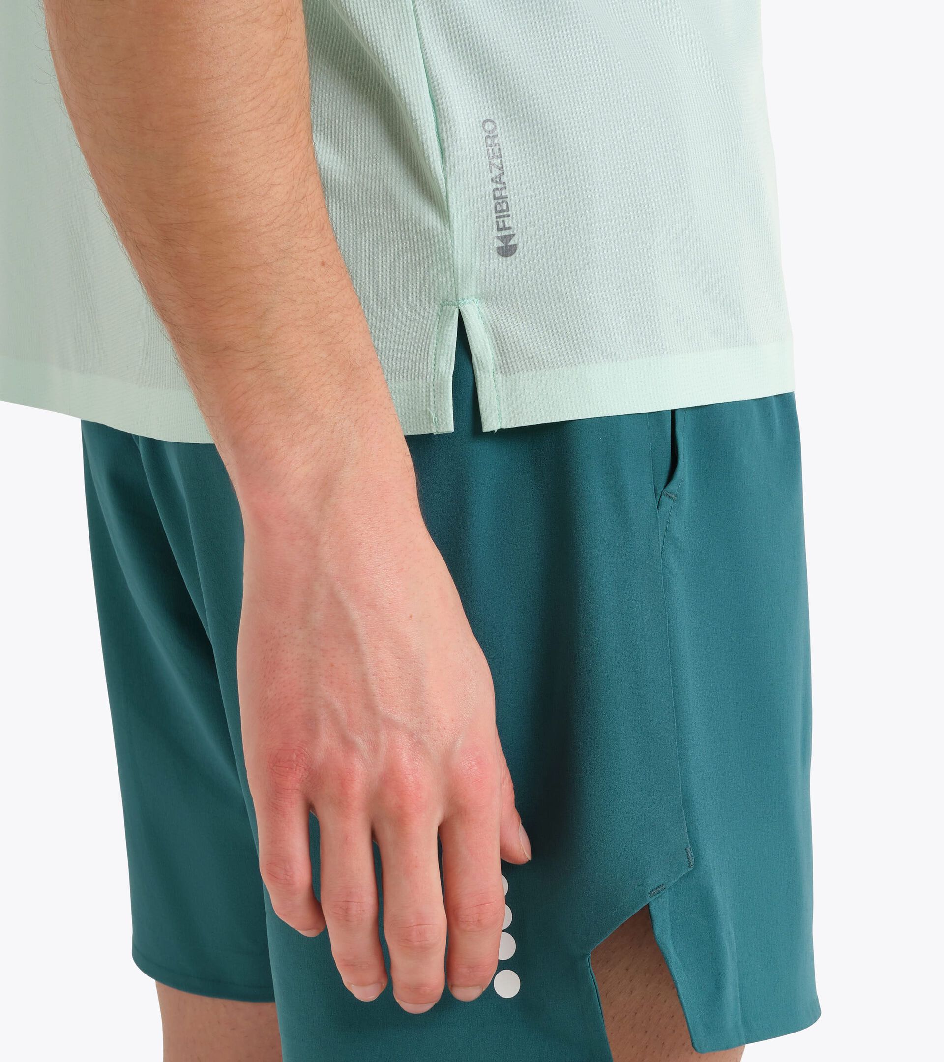 T-shirt with FIBRAZERO Technology - Competition - Men&rsquo;s
 SS T-SHIRT MATCH FIBRAZERO BAY GREEN - Diadora