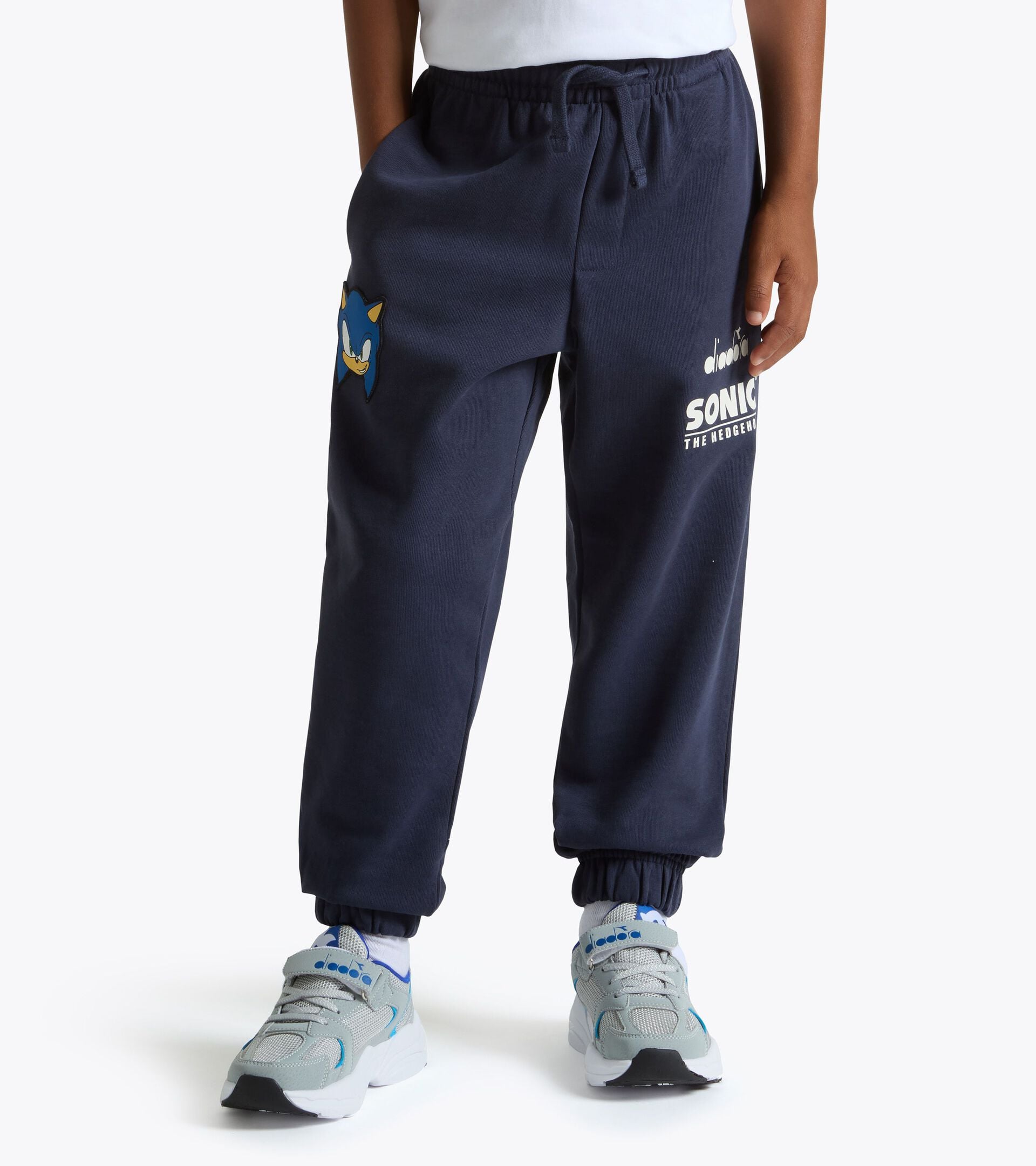 Trousers - Boys and girls JU. PANTS SONIC (FT) BLUE DENIM - Diadora