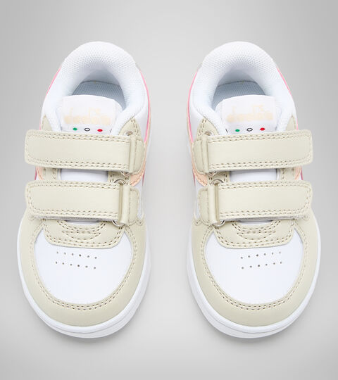 RAPTOR LOW TD, BLANCO HUESO/ROSA PASTELES BRO Zapatilla deportiva - Niños pequeños 1-4 años RAPTOR LOW TD BLANCO HUESO/ROSA PASTELES BRO - Diadora