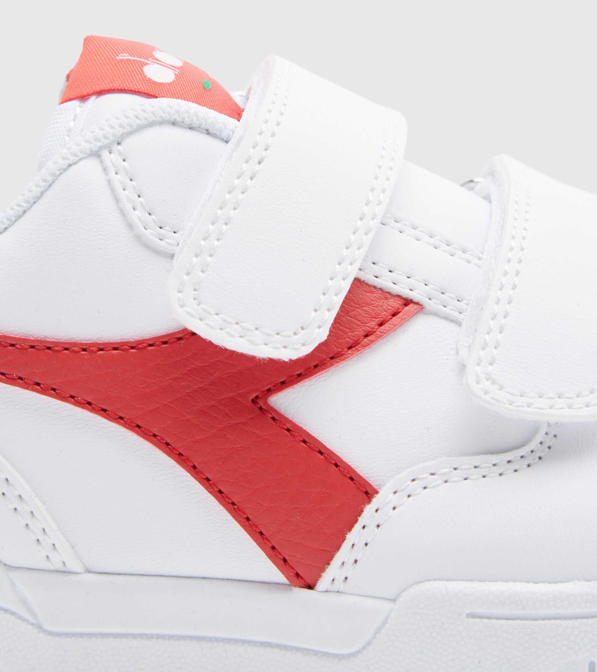 Sports shoes - Kids 4-8 years RAPTOR LOW PS WHITE/AURORA RED - Diadora
