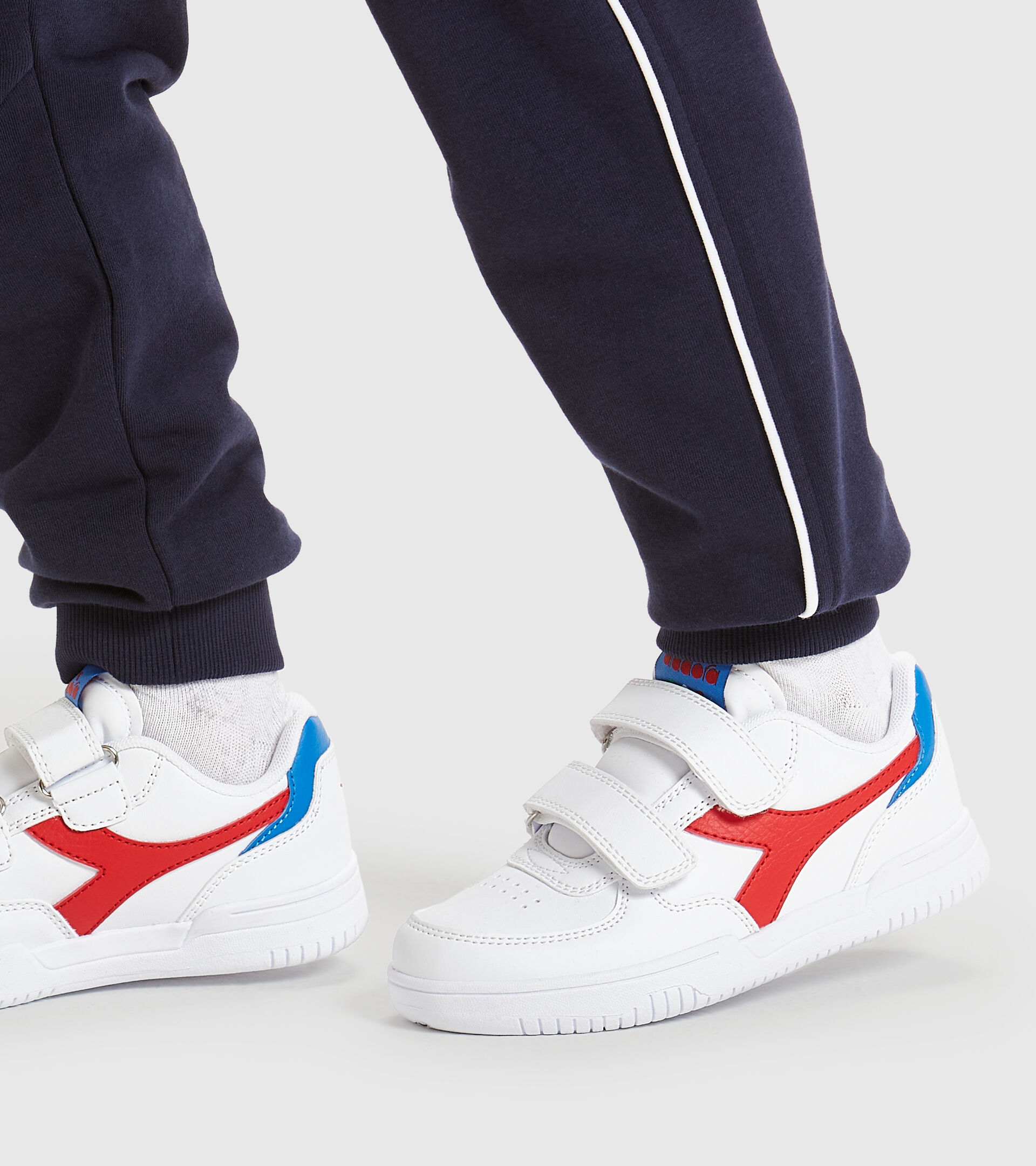 null RAPTOR LOW PS BIANCO/TOMATO RED - Diadora
