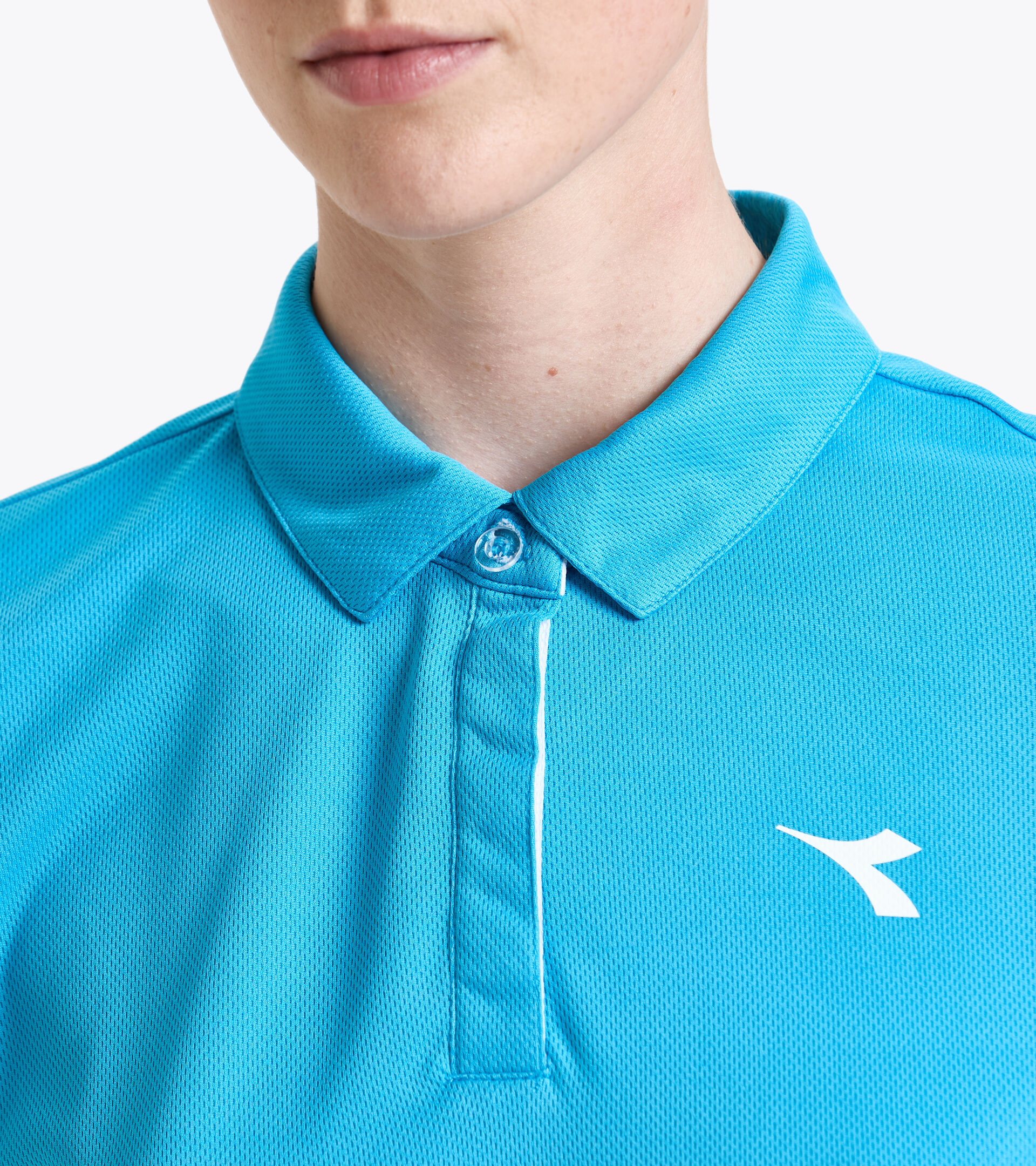 Tennis polo shirt - Women L. POLO COURT ROYAL FLUO - Diadora