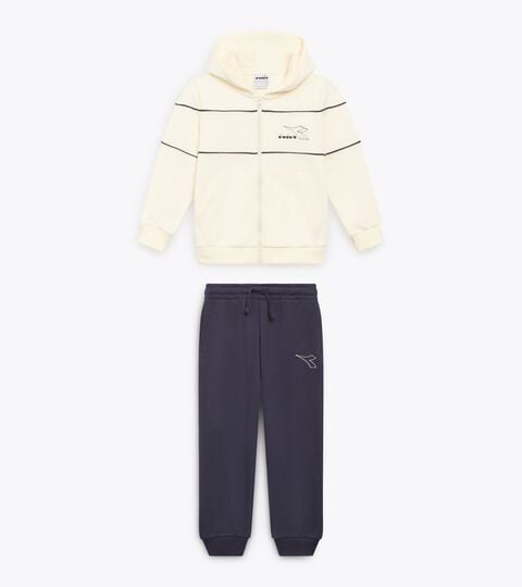 JU. TRACKSUIT HD FZ LOGO (FT), BLUE DENIM Coordinated tracksuit - Boys and girls JU. TRACKSUIT HD FZ LOGO (FT) BLUE DENIM - Diadora