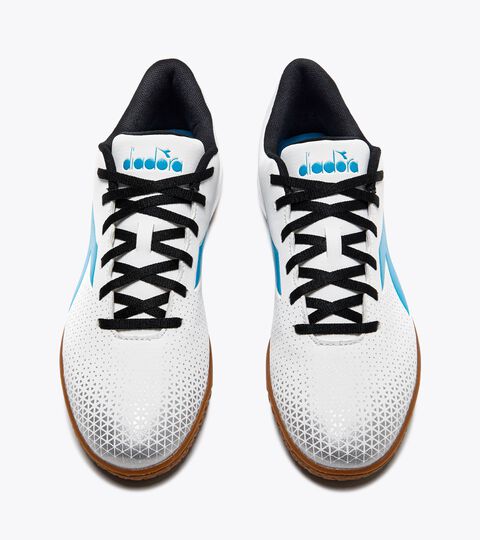 Futsal boots - Men PICHICHI 6 IDR WHITE/BLUE FLUO/SILVER DD - Diadora