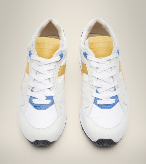 ECLIPSE ITALIA, WHITE/WHISPER WHITE Made in Italy Heritage shoe - Men ECLIPSE ITALIA WHITE/WHISPER WHITE - Diadora