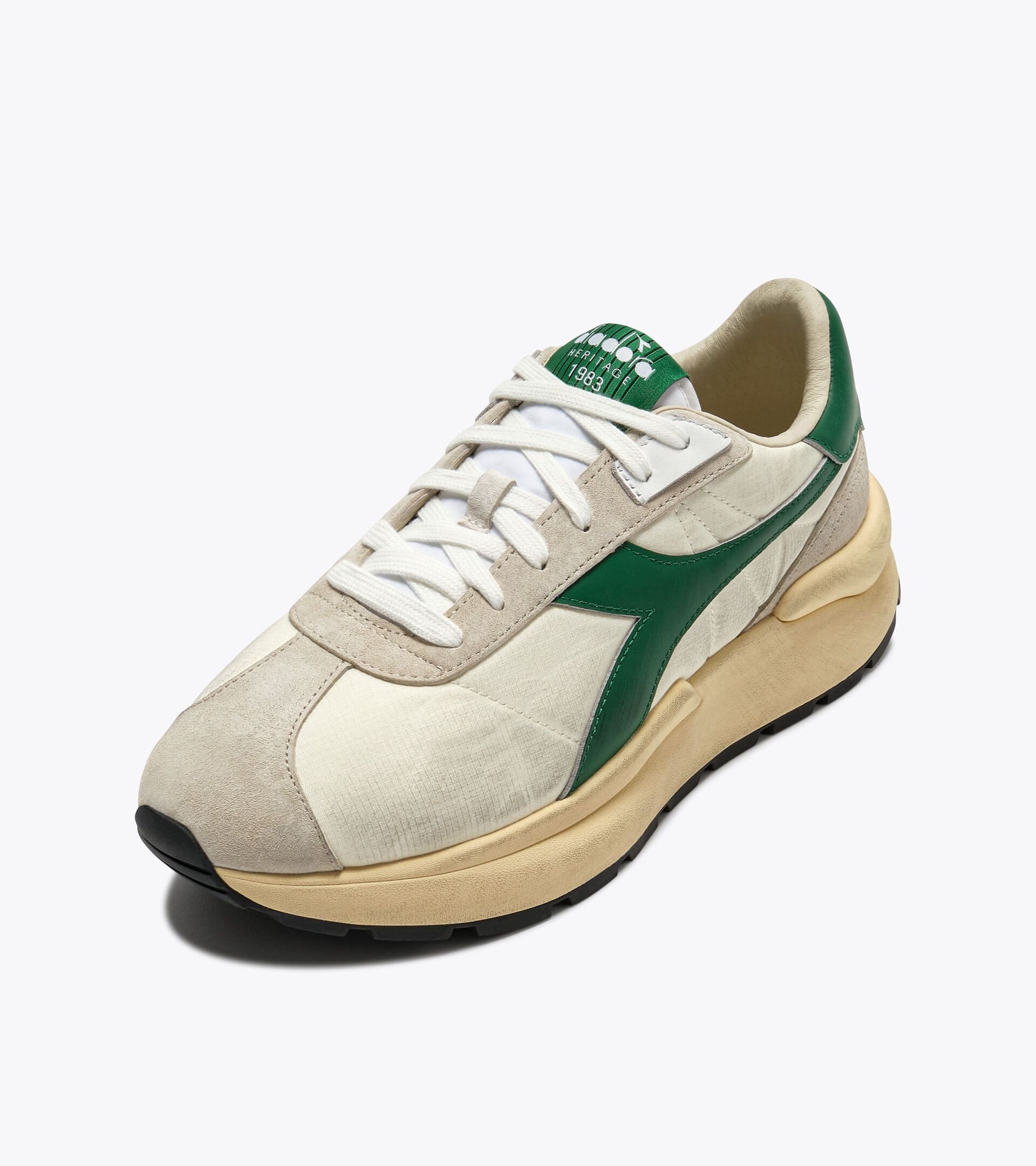 Heritage Leather Sneakers - Women&rsquo;s
 MERCURY ELITE SPRINT SW WHITE/VERDANT GREEN - Diadora