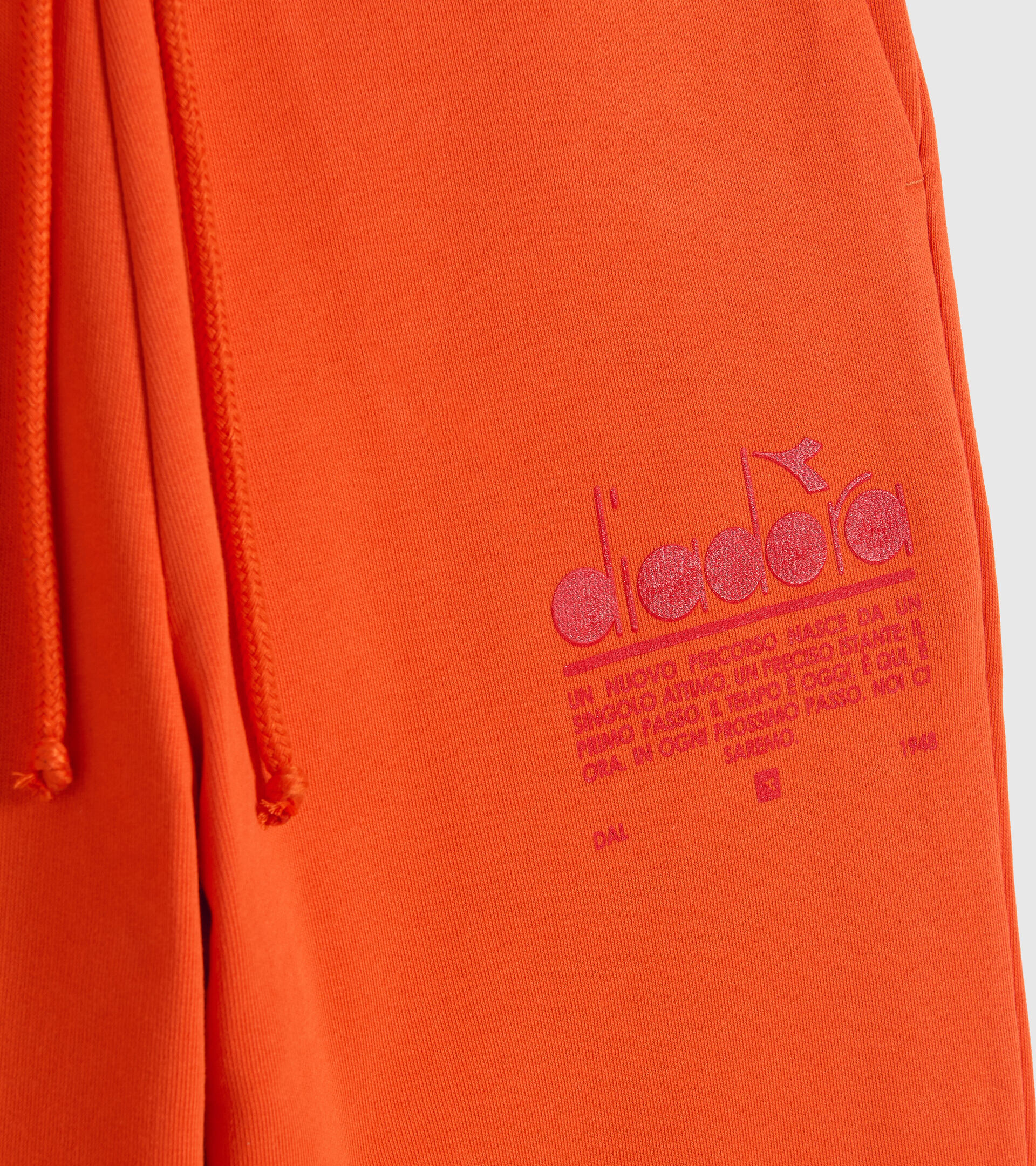 Organic cotton joggers - Unisex PANT MANIFESTO VERMILLION ORANGE - Diadora