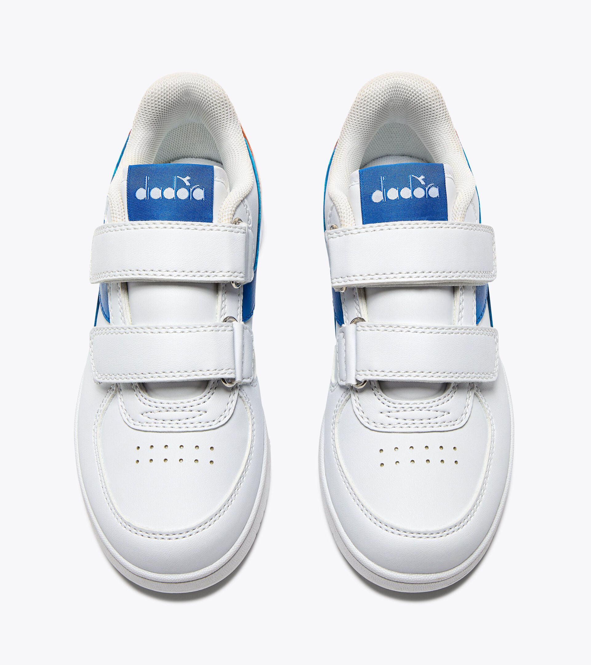 Sports shoes - Kids 4-8 years RAPTOR LOW PS WHT/IMPERIAL BL/PERSIMMON ORG - Diadora