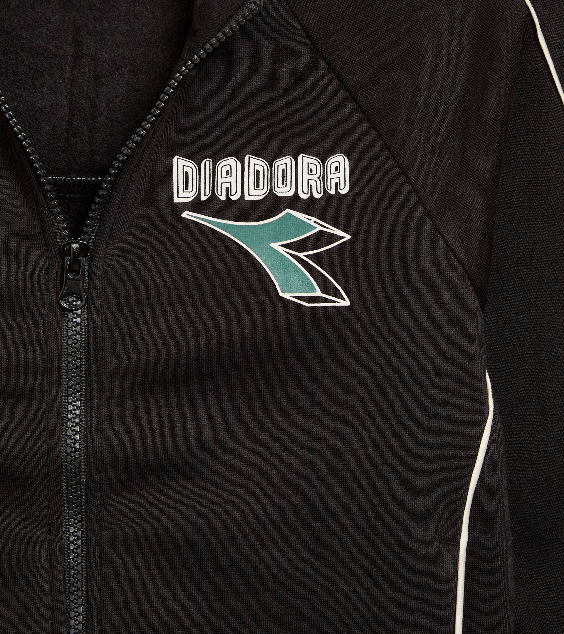 Tracksuit made with brushed fleece - Boy
 JB. TRACKSUIT FZ LOGO (BR) BLACK - Diadora