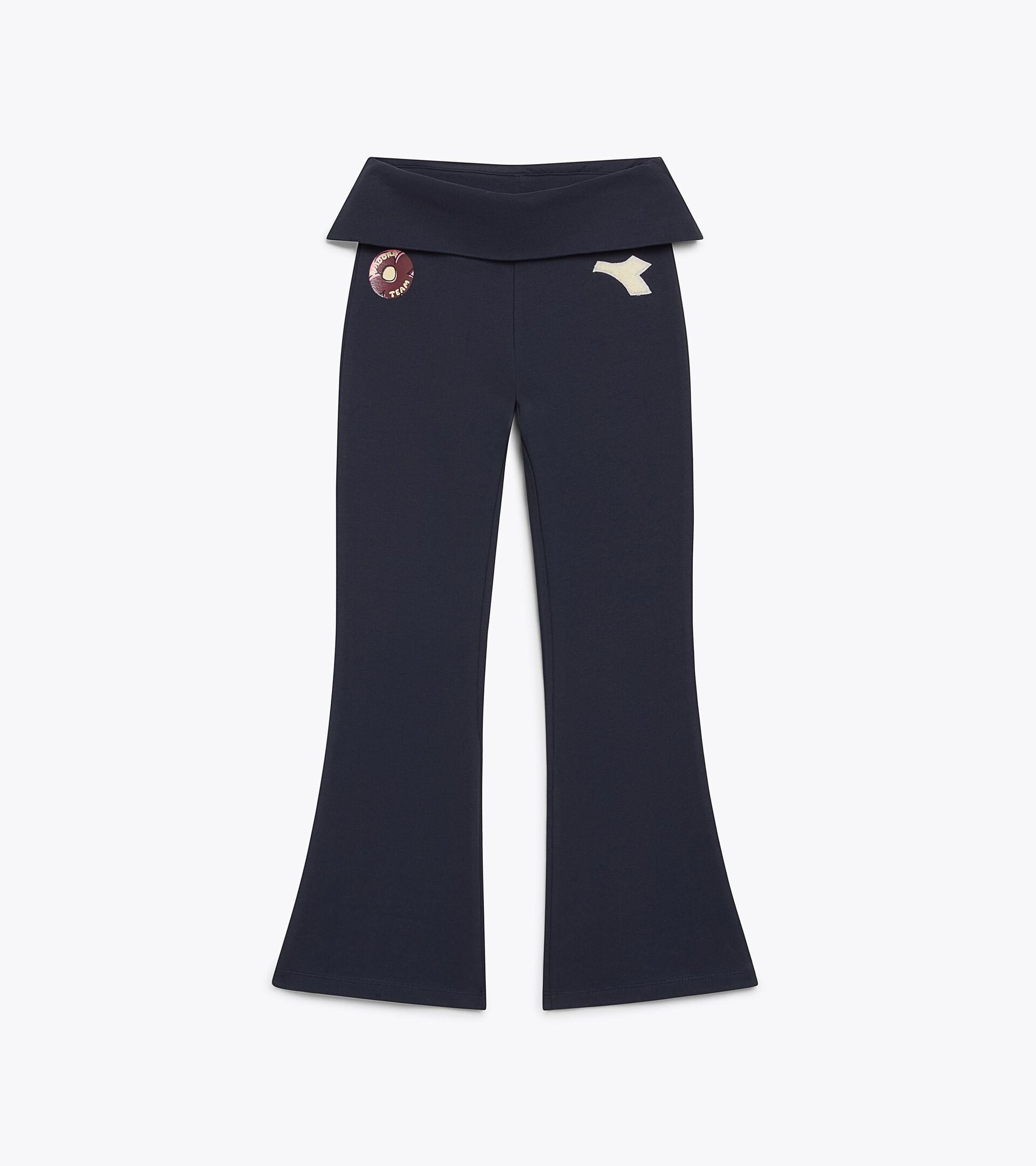 Stretch leggings - Slim fit - Girls JG. LEGGINGS LOGO BLUE DENIM - Diadora