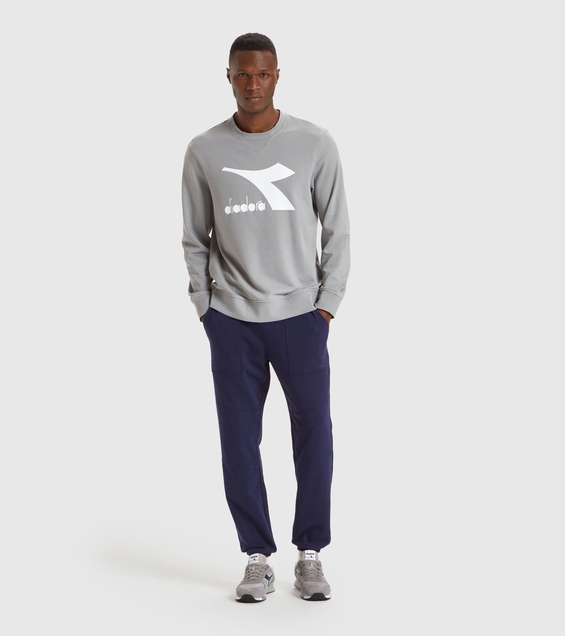 Sports trousers - Men PANTS CUFF SHIELD CLASSIC NAVY - Diadora
