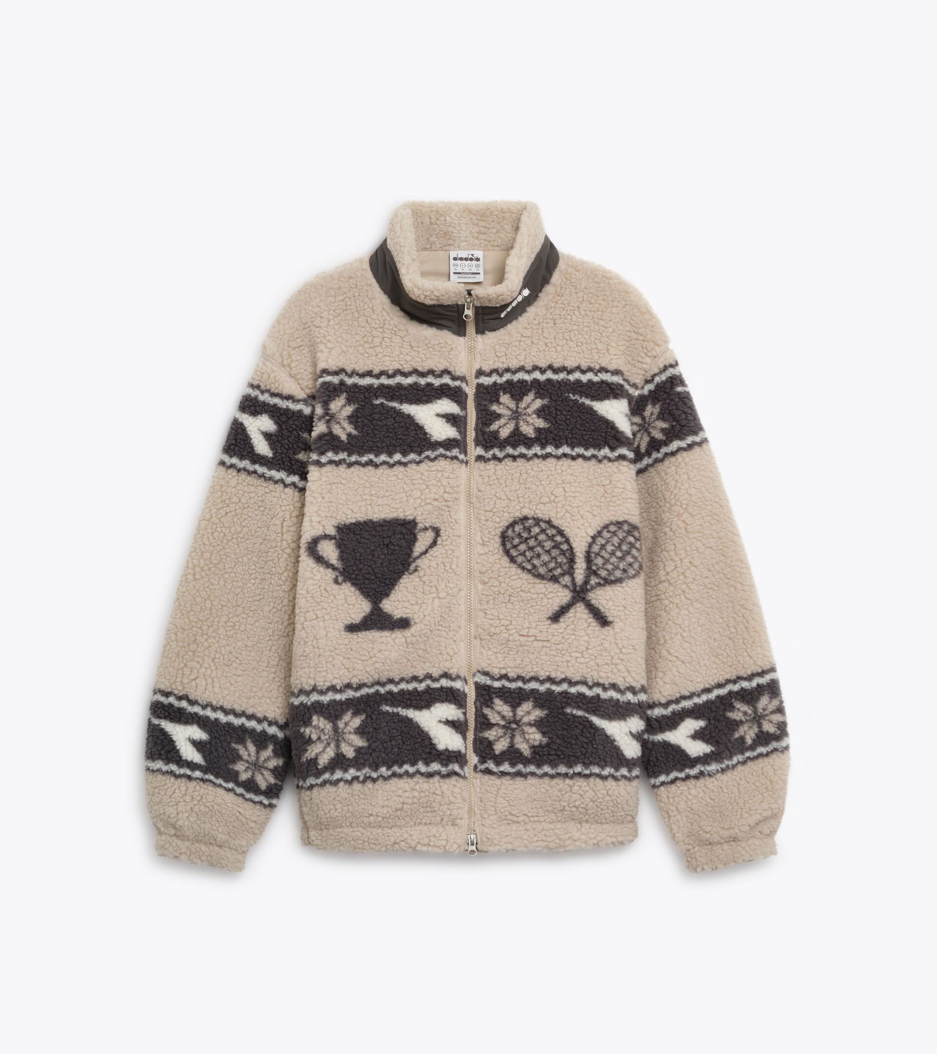 Gilet réversible en polaire - Exclusivité boutique en ligne et Store de Cortina - Femme
 REVERSIBLE POLAR FLEECE JACKET BEIGE - Diadora