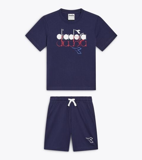 Sports set - T-shirt and shorts - Boy JB. SET  ESSENTIAL SPORTS SS BLUE DENIM - Diadora