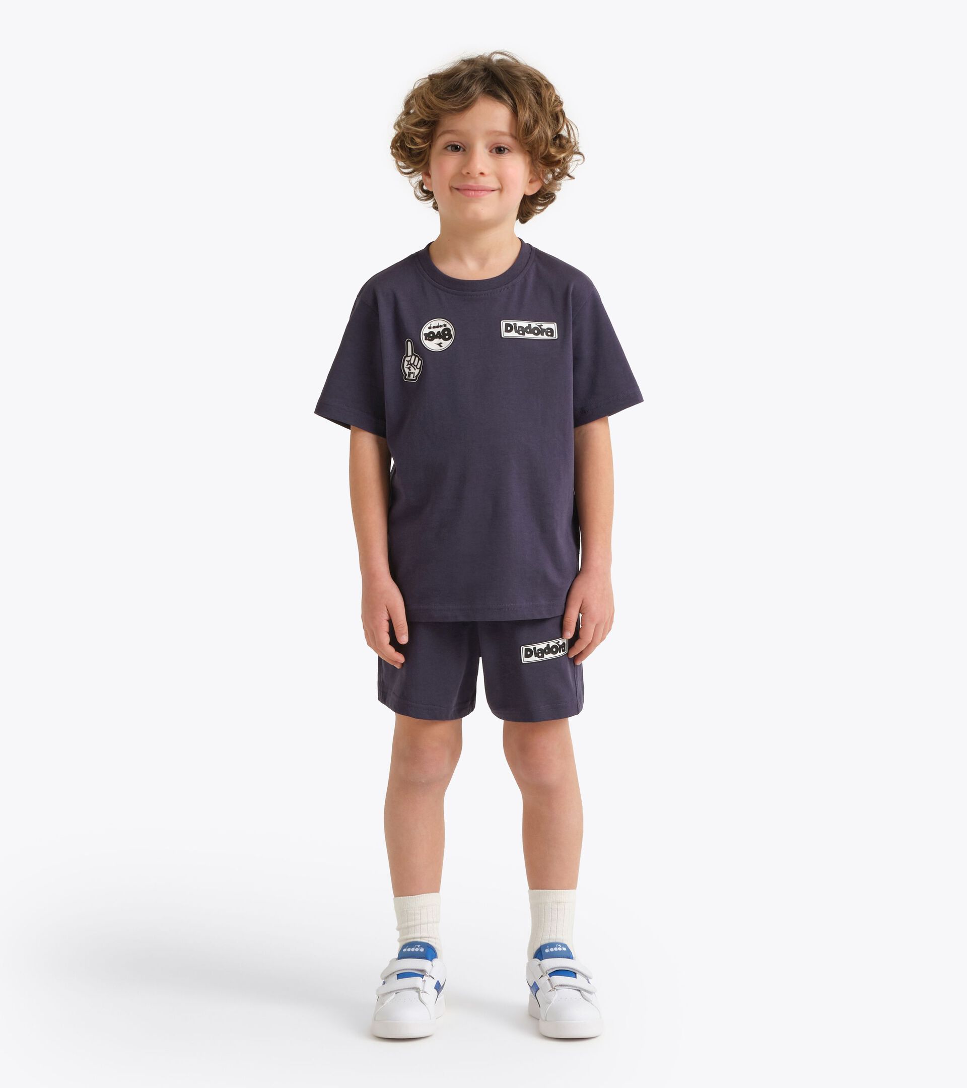 Conjunto deportivo - Camiseta y pantal&oacute;n corto - Ni&ntilde;o JB. SET  ESS. SPORTS I SS AZUL NOCHE - Diadora