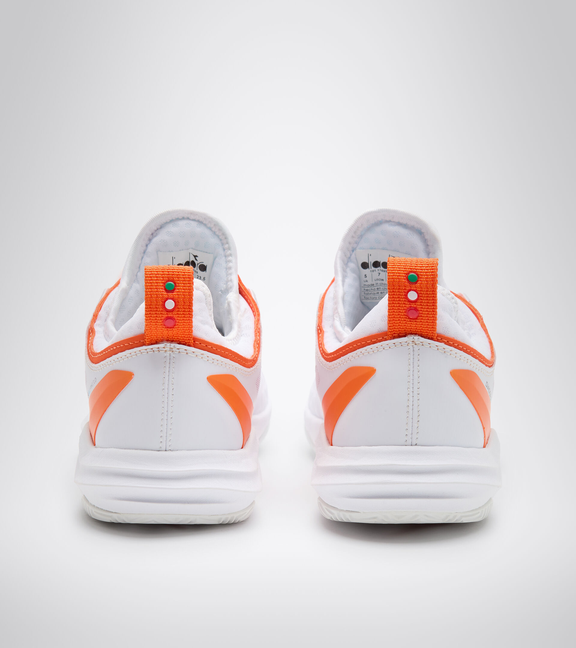 Clay court tennis shoe - Women SPEED BLUSHIELD FLY 3 + W CLAY WHITE/FIERY RED - Diadora