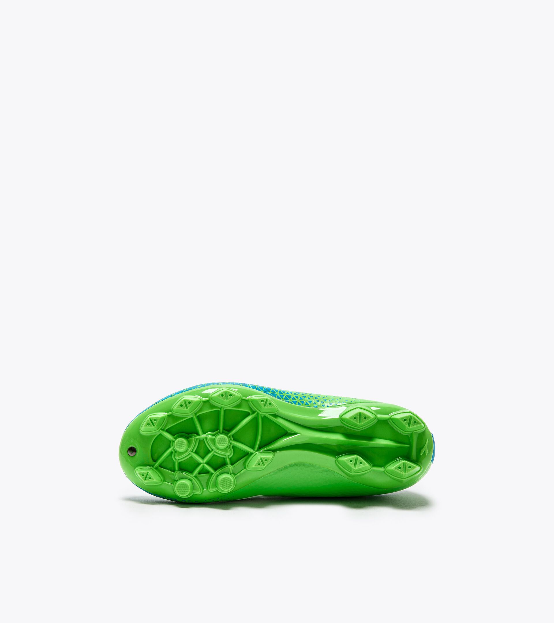 Futsal boots for synthetic grounds - Junior CATTURA GR LPU JR GREEN FL/WHT/BLUE FL - Diadora