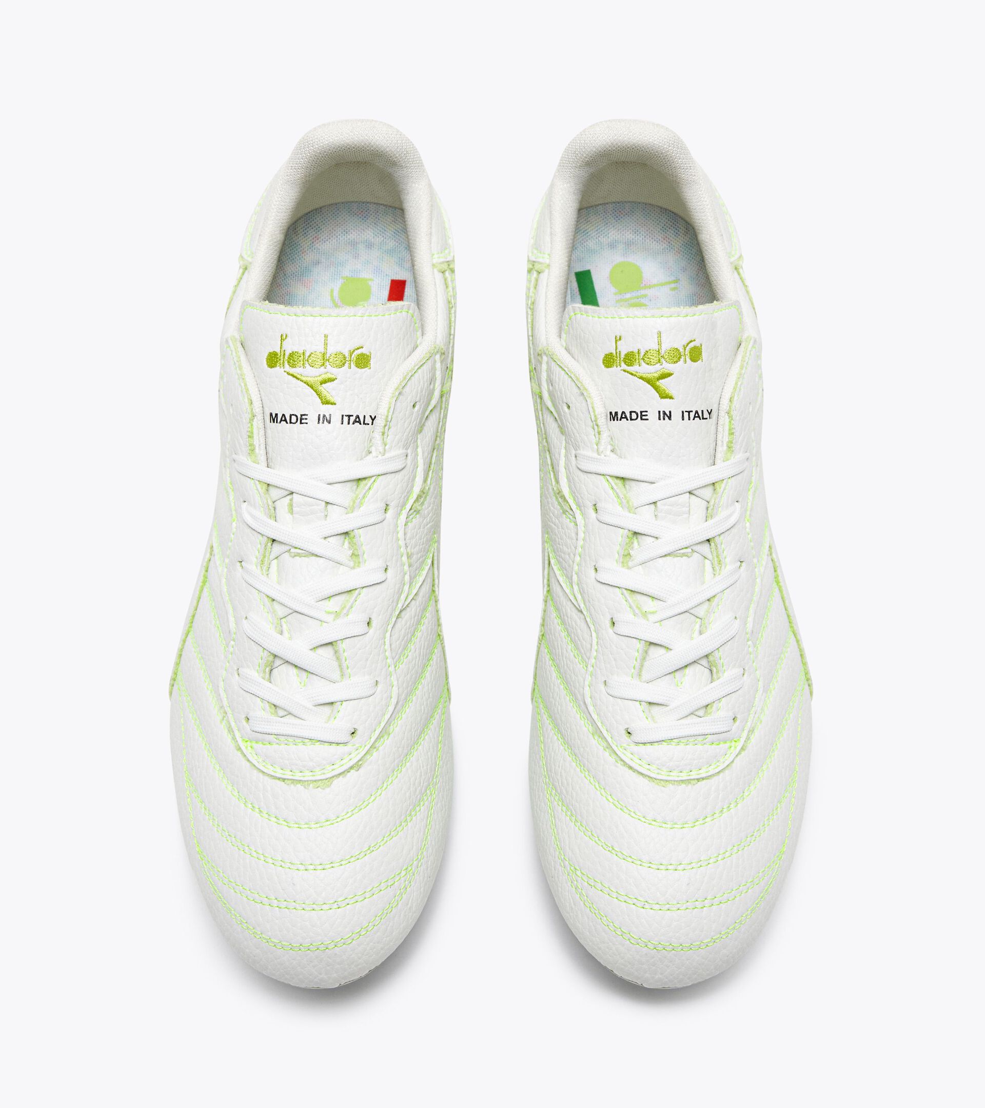 Low environmental impact calcio boots for firm ground - All-Gender BRASIL NEXT40 ITA MDPU WHITE - Diadora