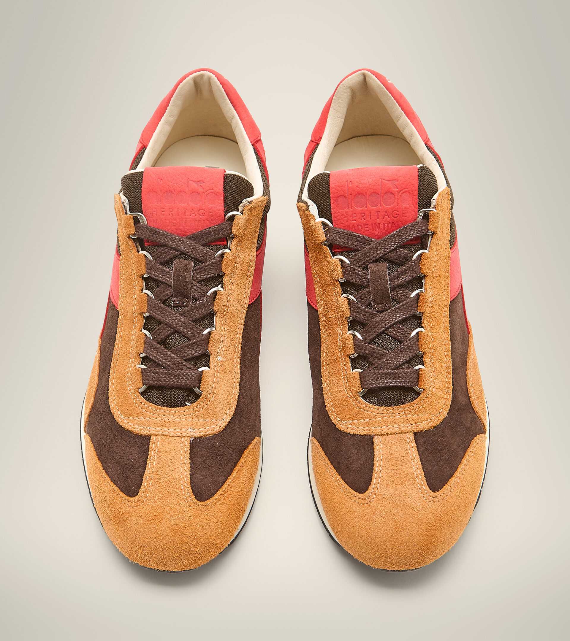 Made in Italy Heritage shoe - Unisex EQUIPE ITALIA BROWN CHESTNUT - Diadora