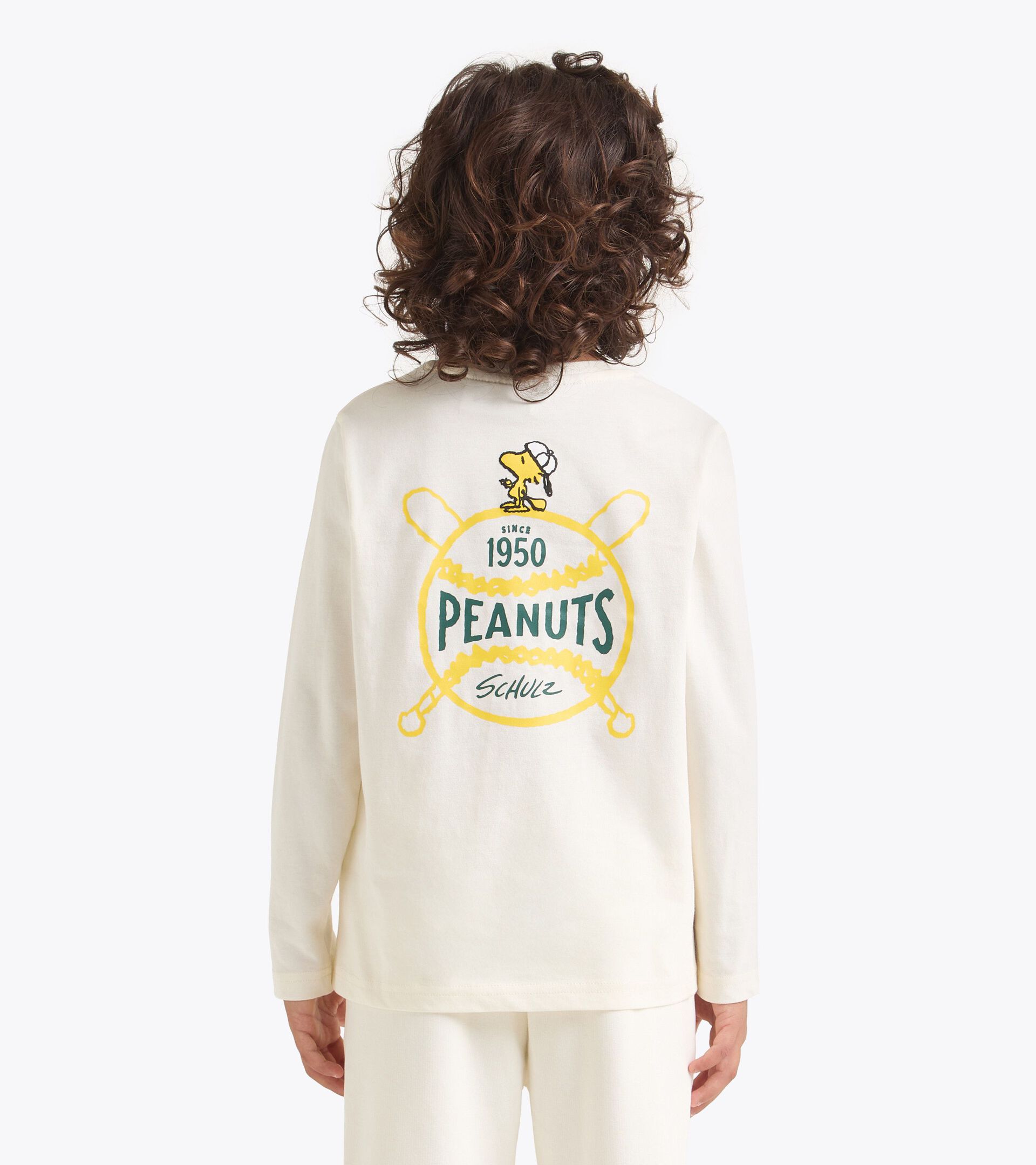 Peanuts college-style long sleeve t-shirt - Kids - All-gender
 JU. T-SHIRT LS PEANUTS GARDENIA WHITE - Diadora
