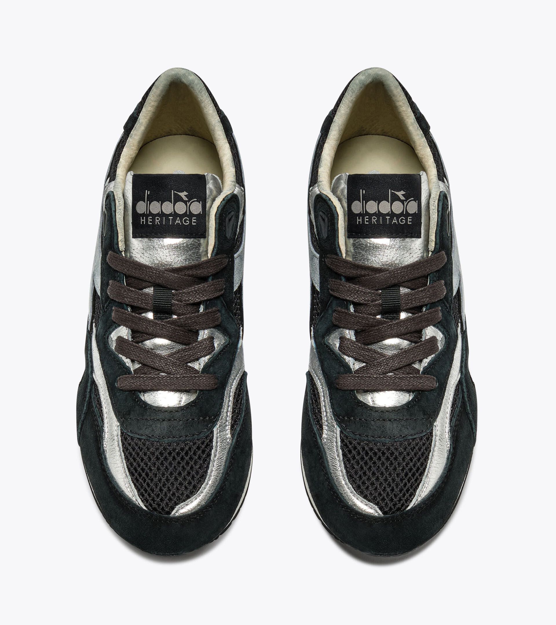 Heritage Leather Sneaker - Low Profile - All-gender EQUIPE REVENGE SW WN BLACK - Diadora