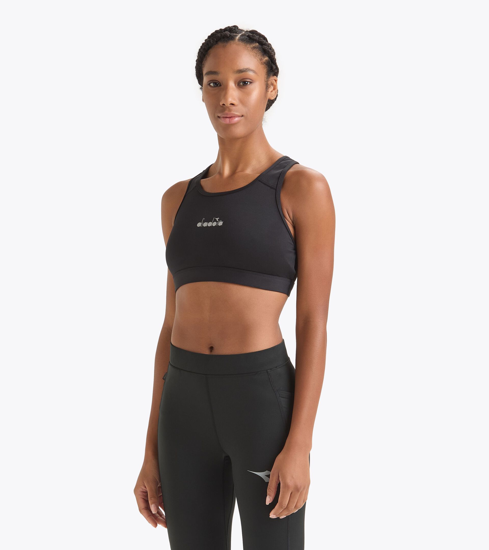 Medium support bra - Women L. MEDIUM BRA BLACK - Diadora